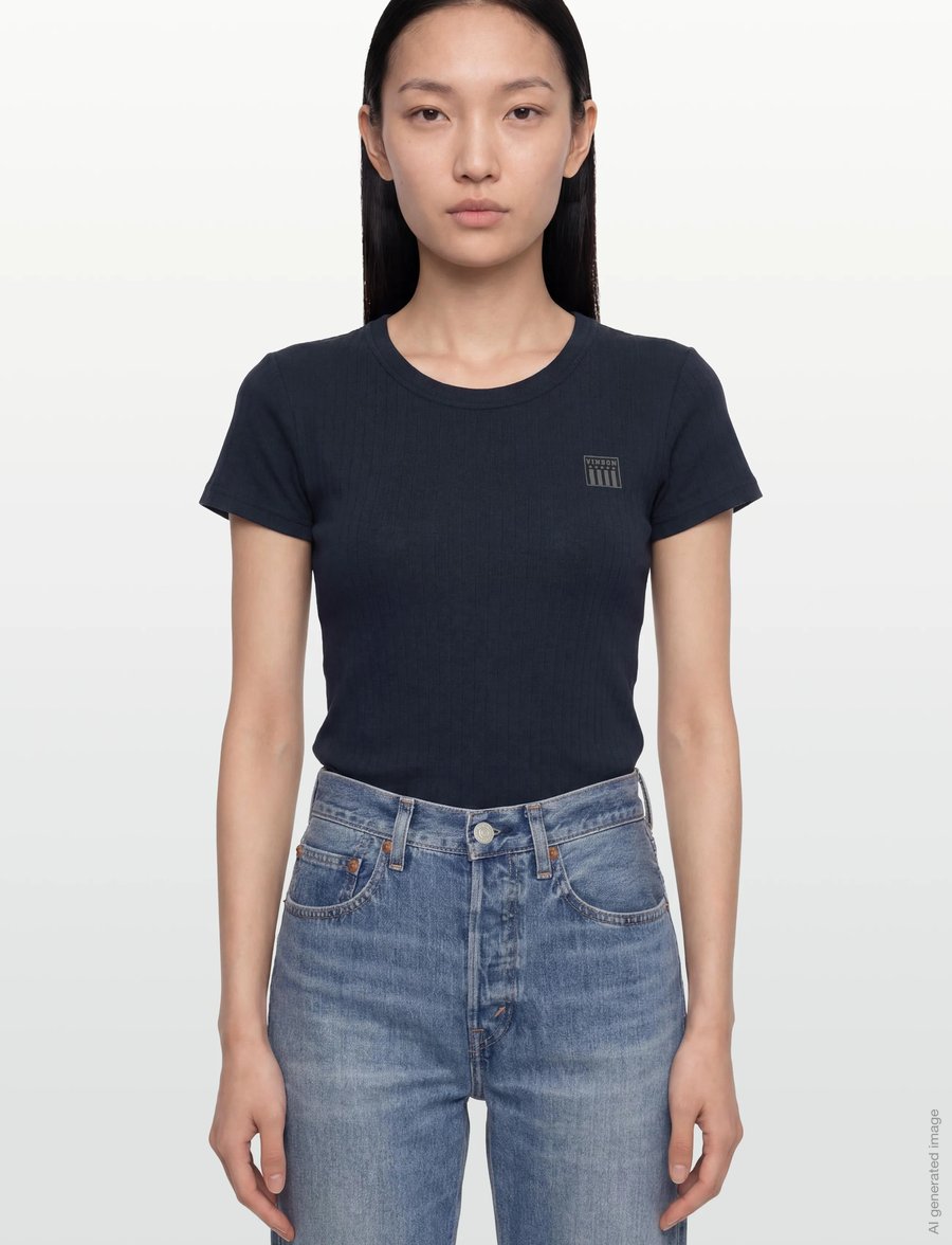 VINSON - SUSAN REG COT VIN W TEE - t-särgid - 19-4020tcx dark sapphire - 3