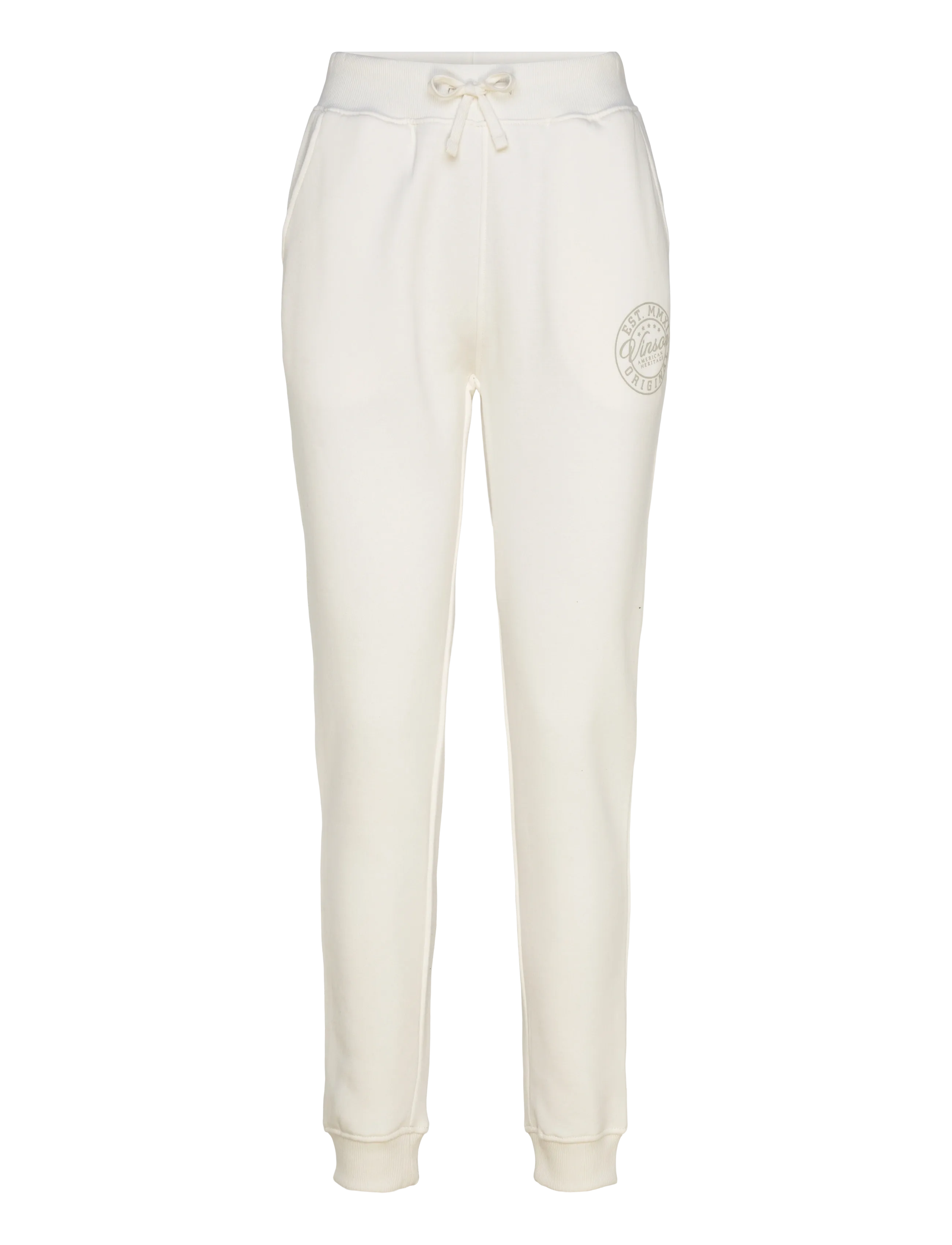 VINSON SYLVIE REG SW VIN W PANTS - Jogginghosen - 11-4201TCX CLOUD DANCER / cream