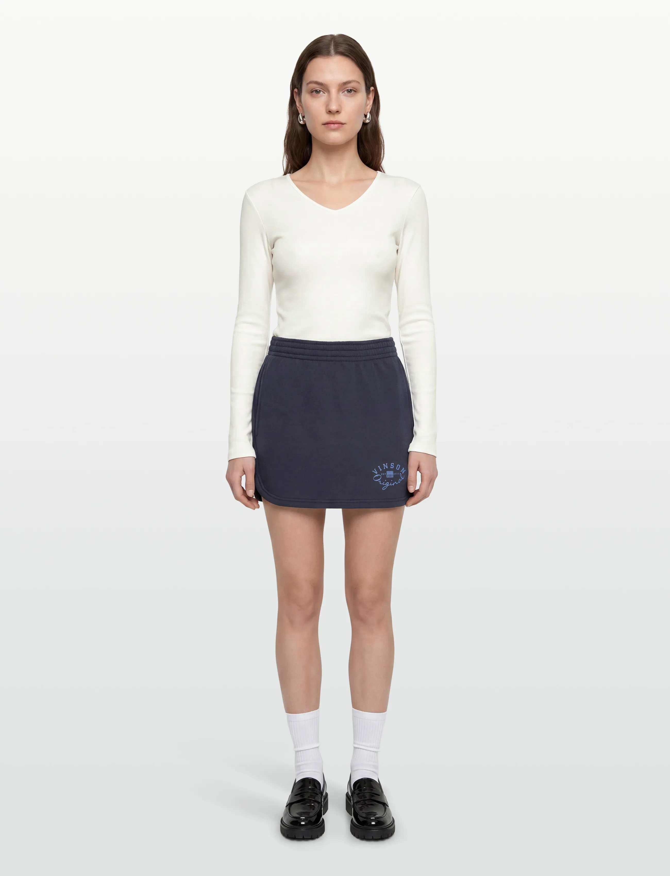 VINSON SCARLET COT PE SW VIN W SKIRT - Korte nederdele - 19-4020TCX DARK SAPPHIRE / navy