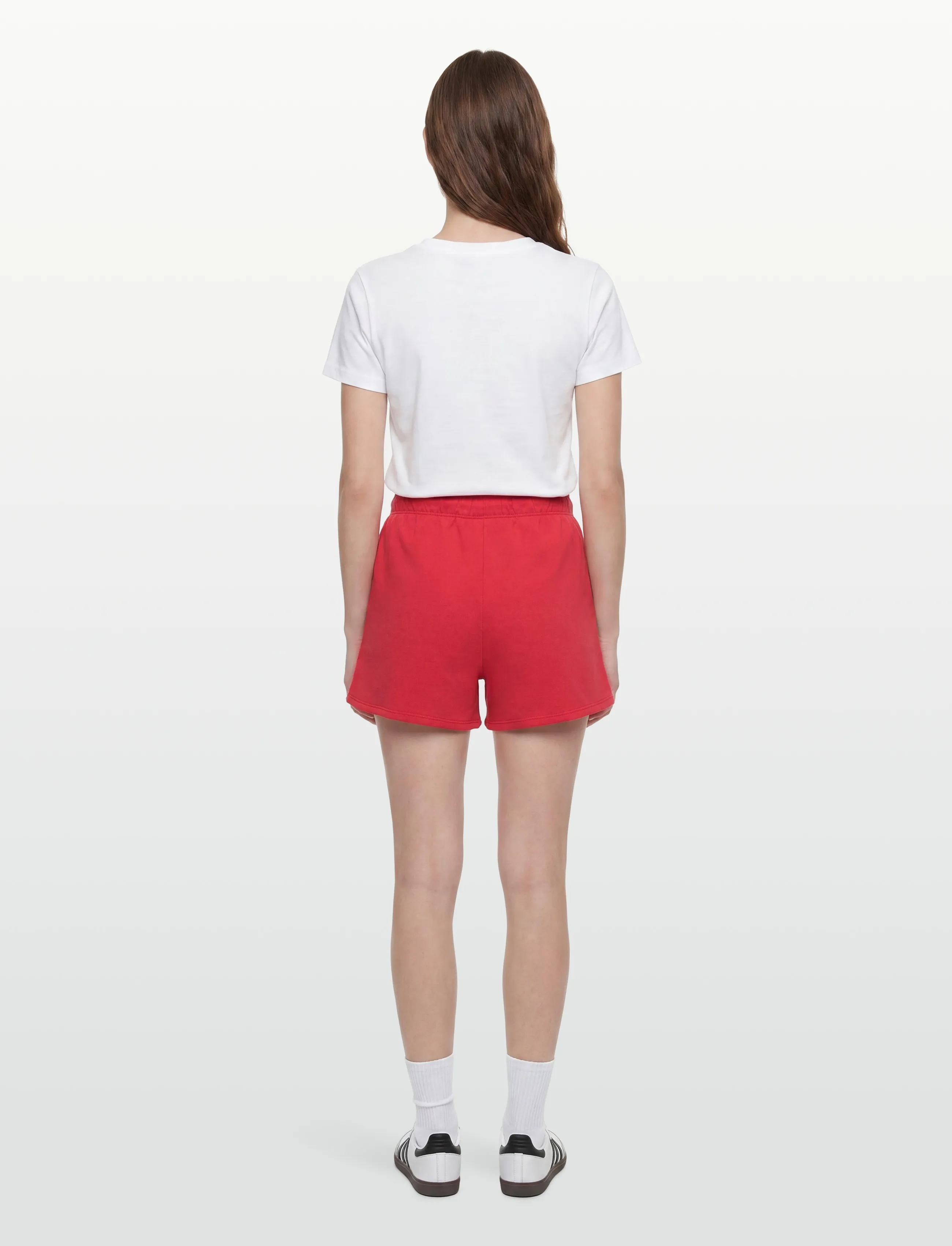 VINSON - SIMONE COT PE SW VIN W SHORTS - sweatshorts - 17-1654tcx poinsettia - 4