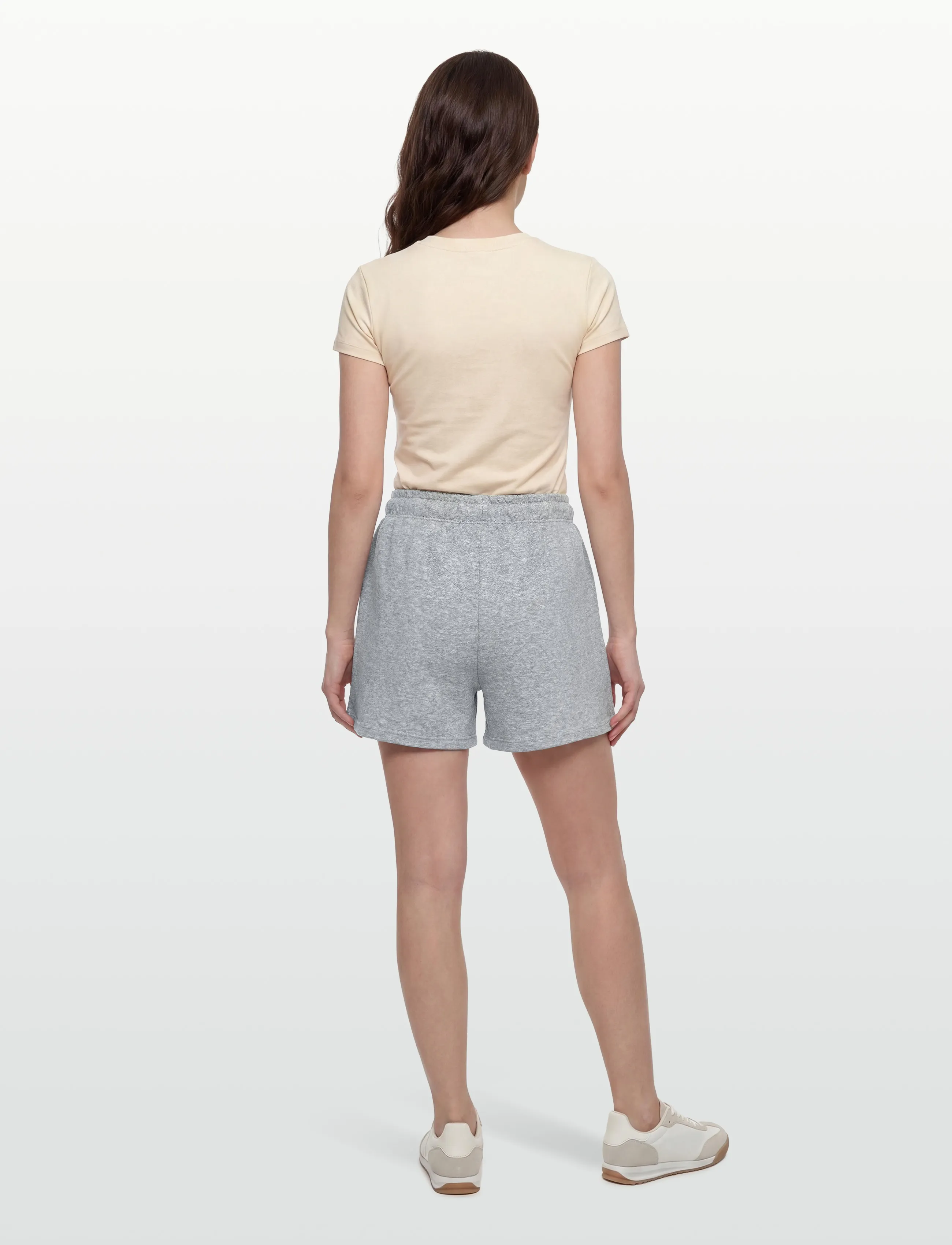 VINSON - SIMONE COT PE SW VIN W SHORTS - sweatshorts - grey mÉlange - 4