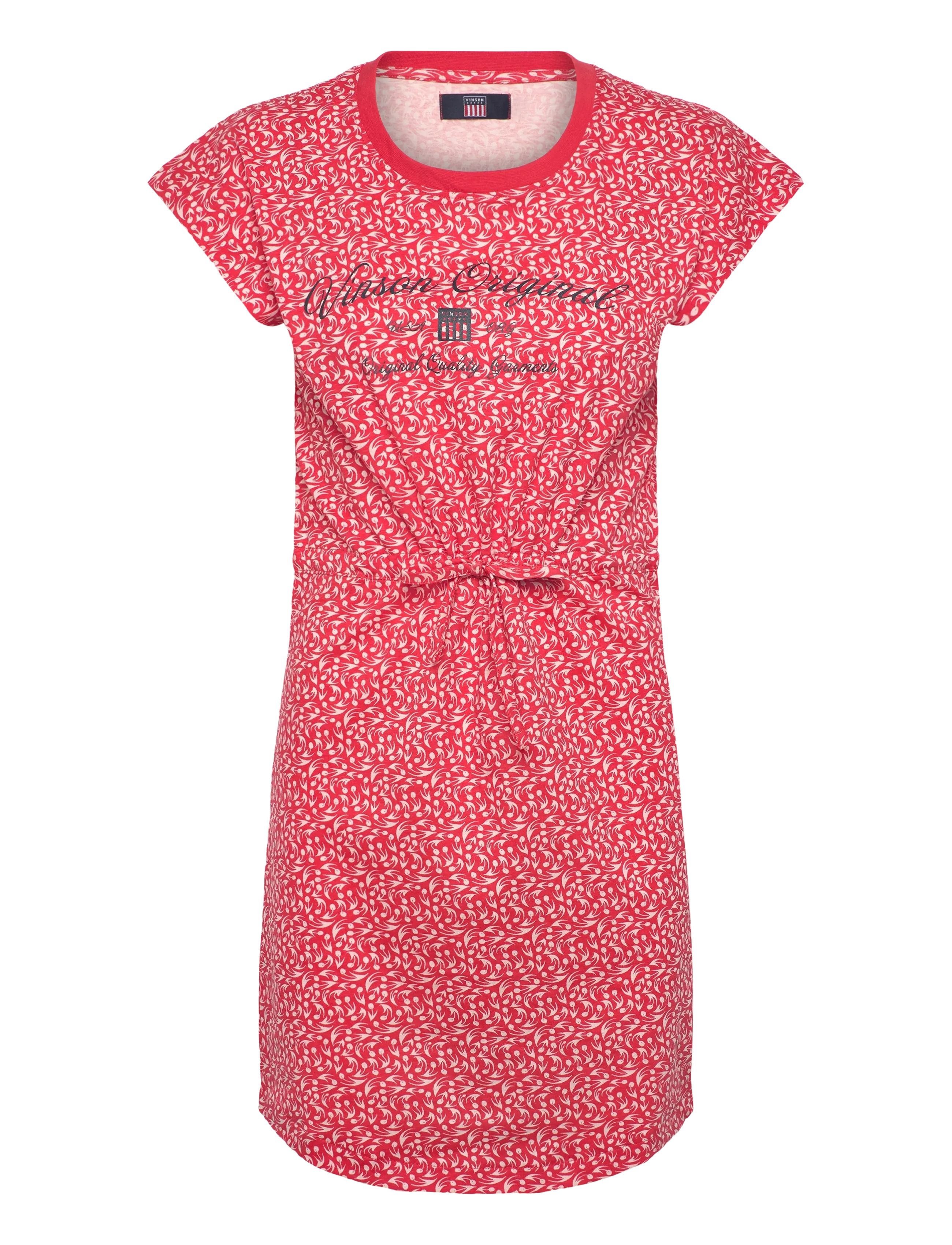 VINSON Rina Aop Cot Pe Vin W Kleid Rot - S - Damen
