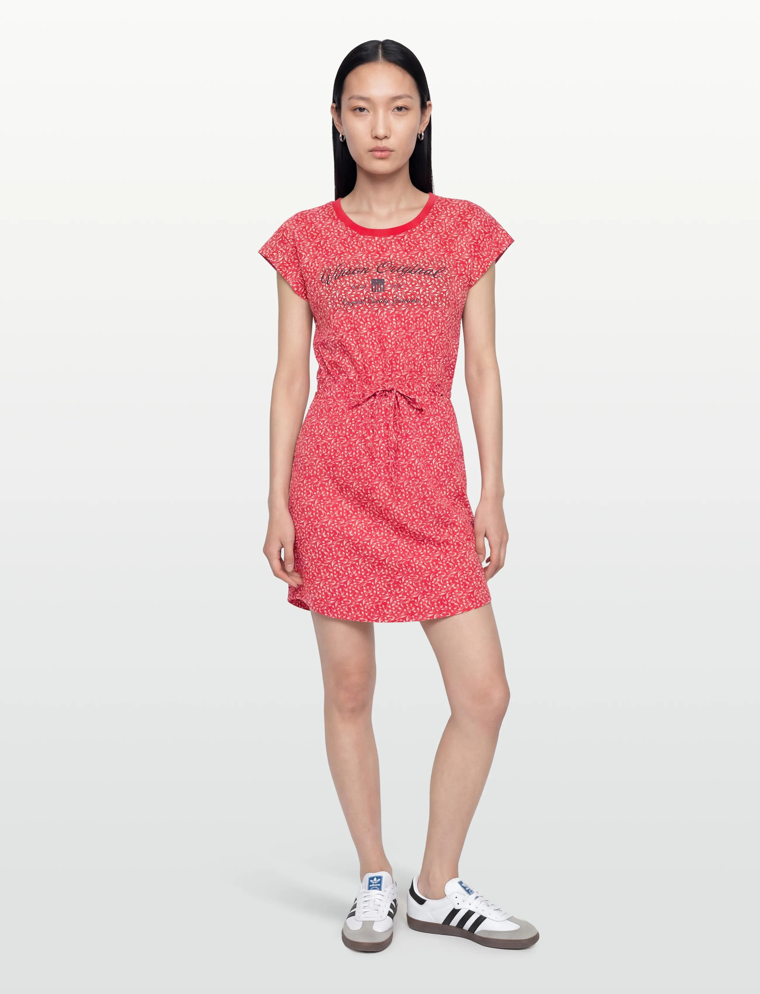 VINSON RINA AOP COT PE VIN W DRESS - Kjoler - 17-1654TCX POINSETTIA / red