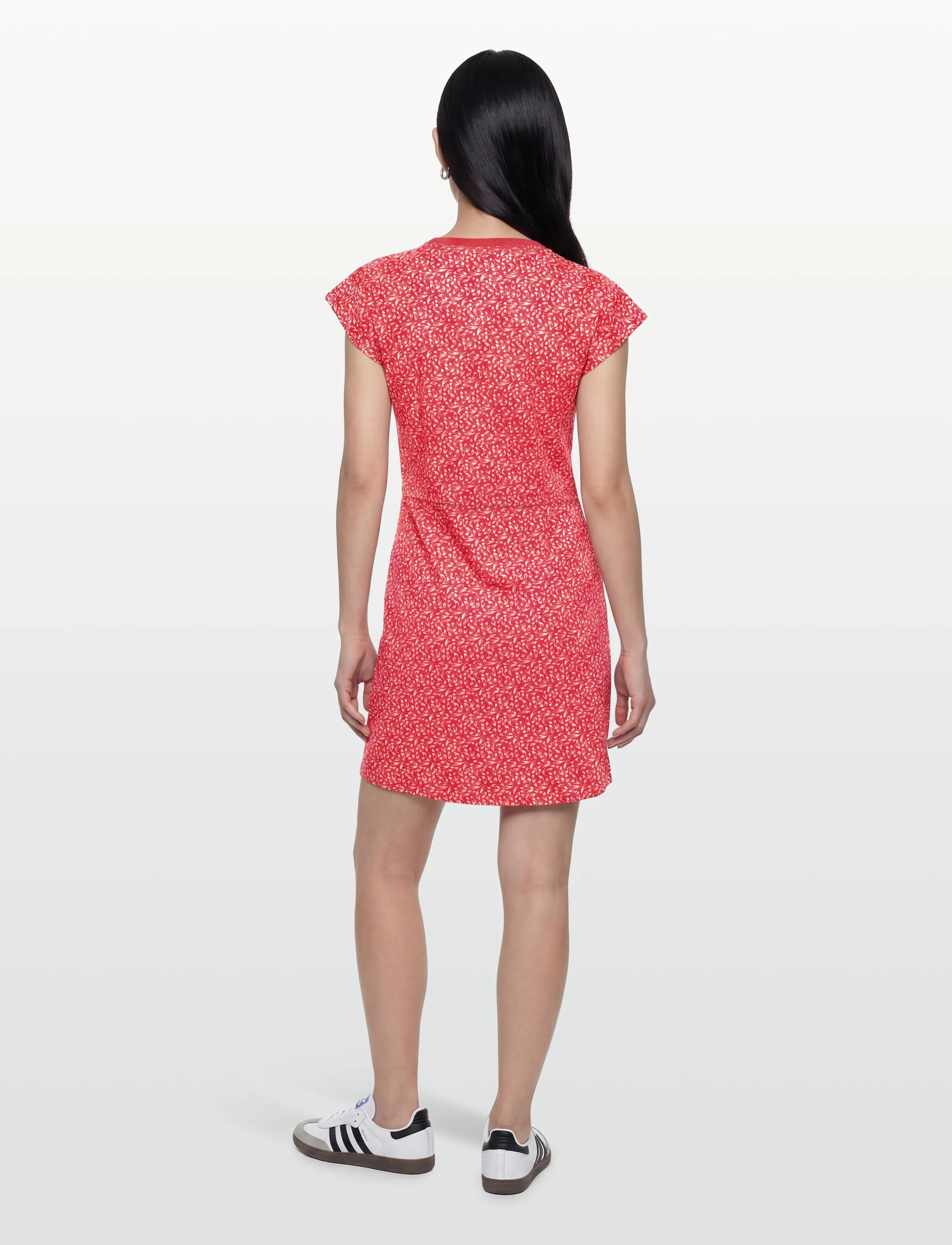 VINSON - RINA AOP COT PE VIN W DRESS - laveste priser - 17-1654tcx poinsettia - 4
