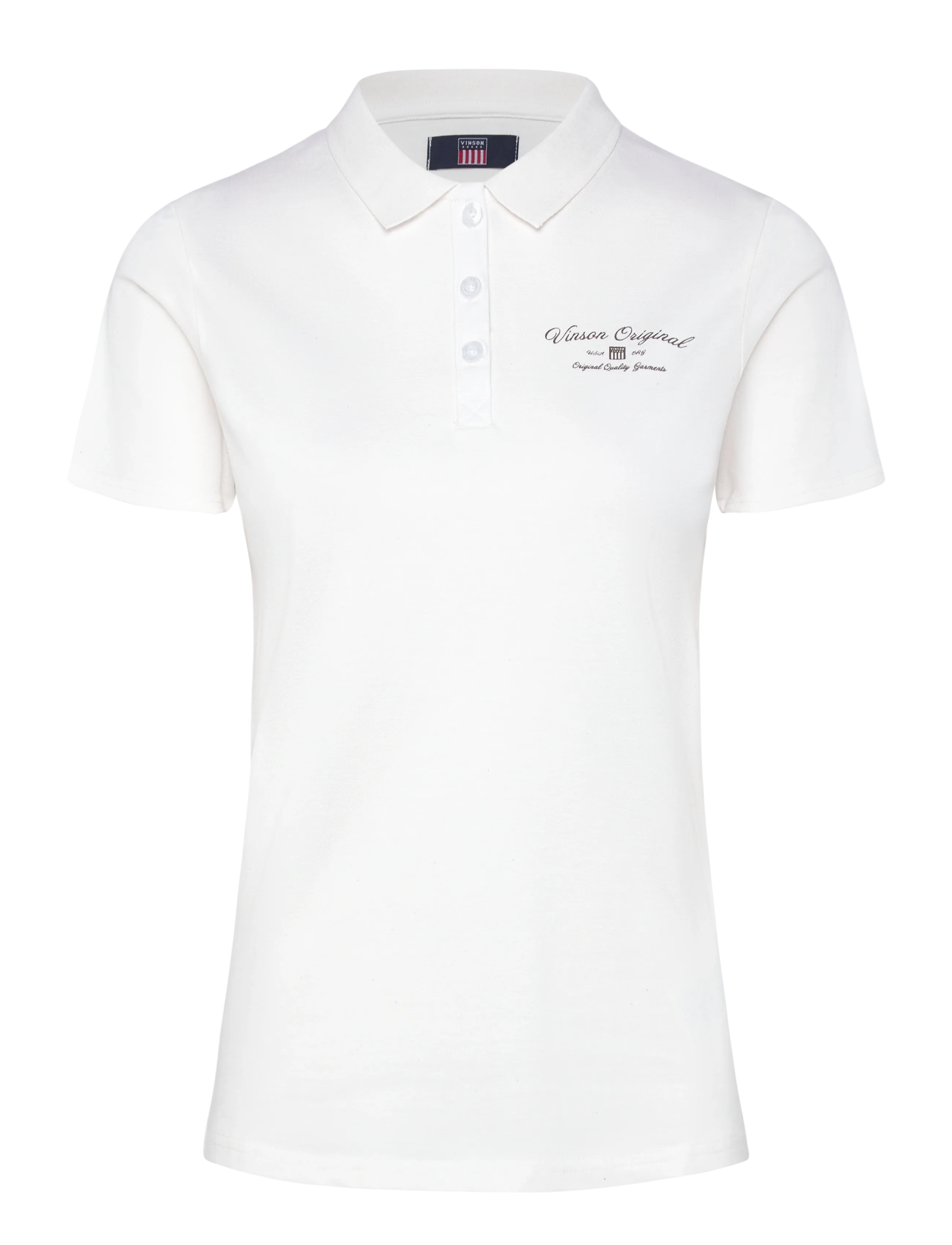 VINSON SAGE REG COT PQ VIN W POLO - Kläder - 11-4201TCX CLOUD DANCER / white