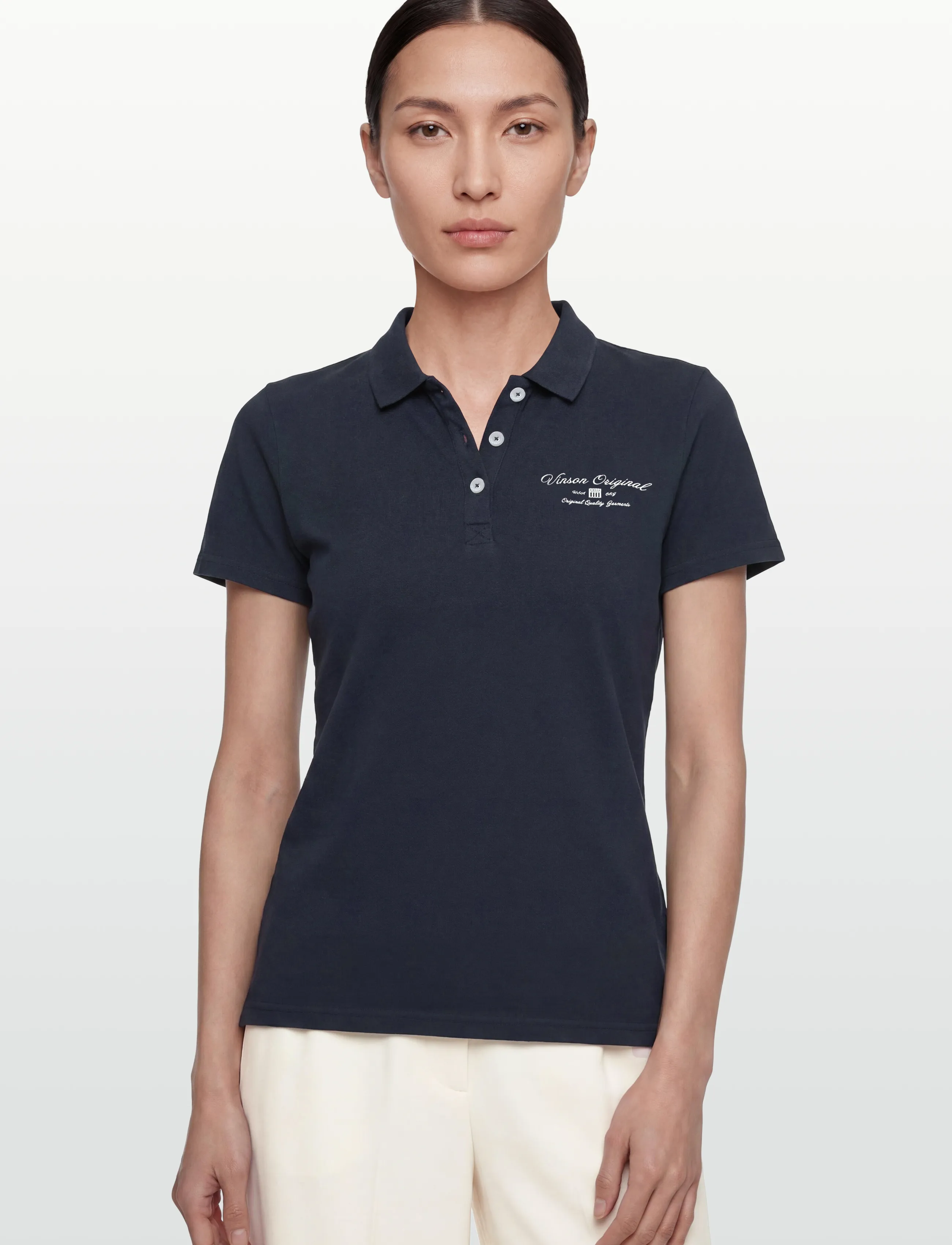 VINSON - SAGE REG COT PQ VIN W POLO - poloshirts - 19-4020tcx dark sapphire - 3