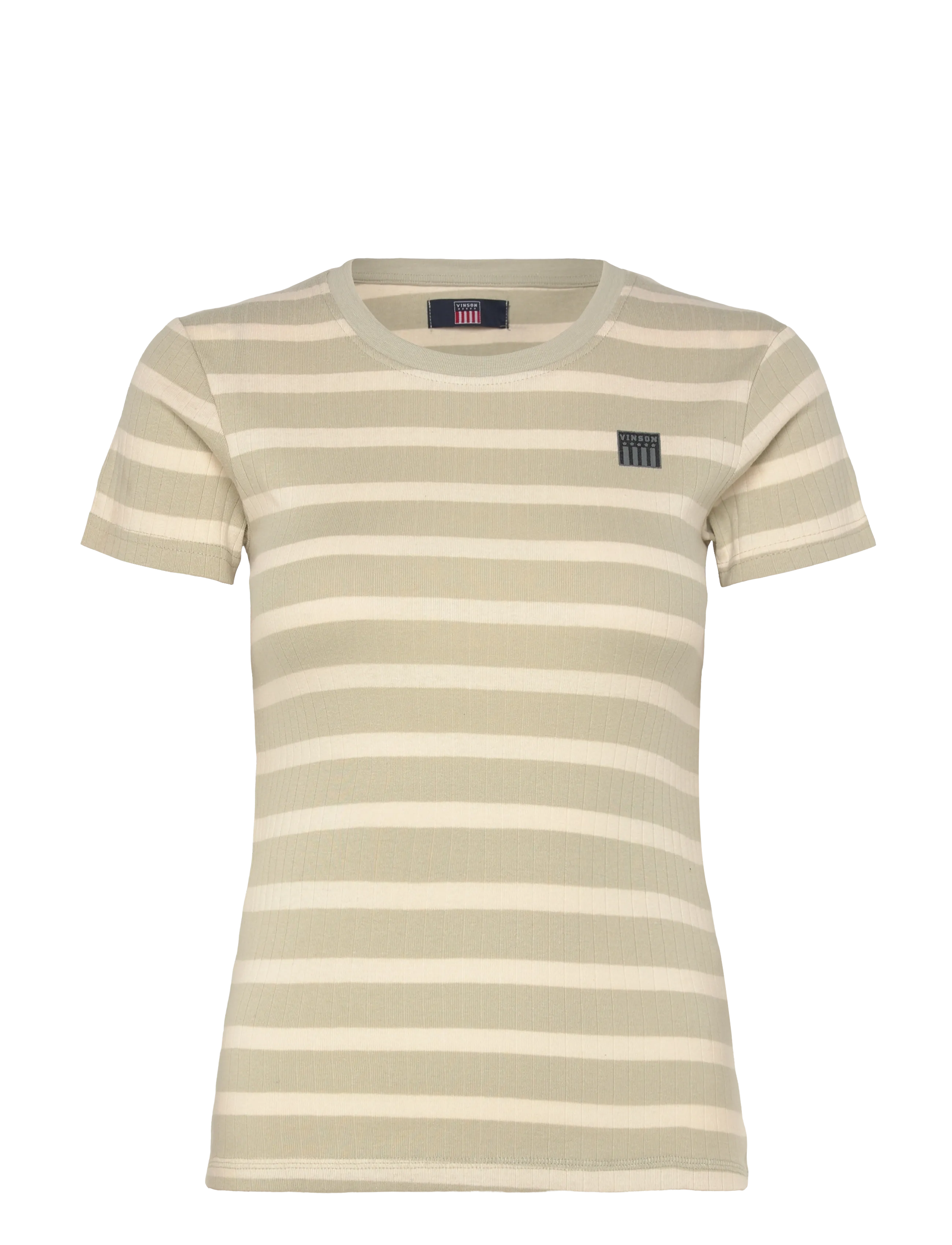 VINSON Susan Strp Reg Vin W Tee Patterned - M - Damen