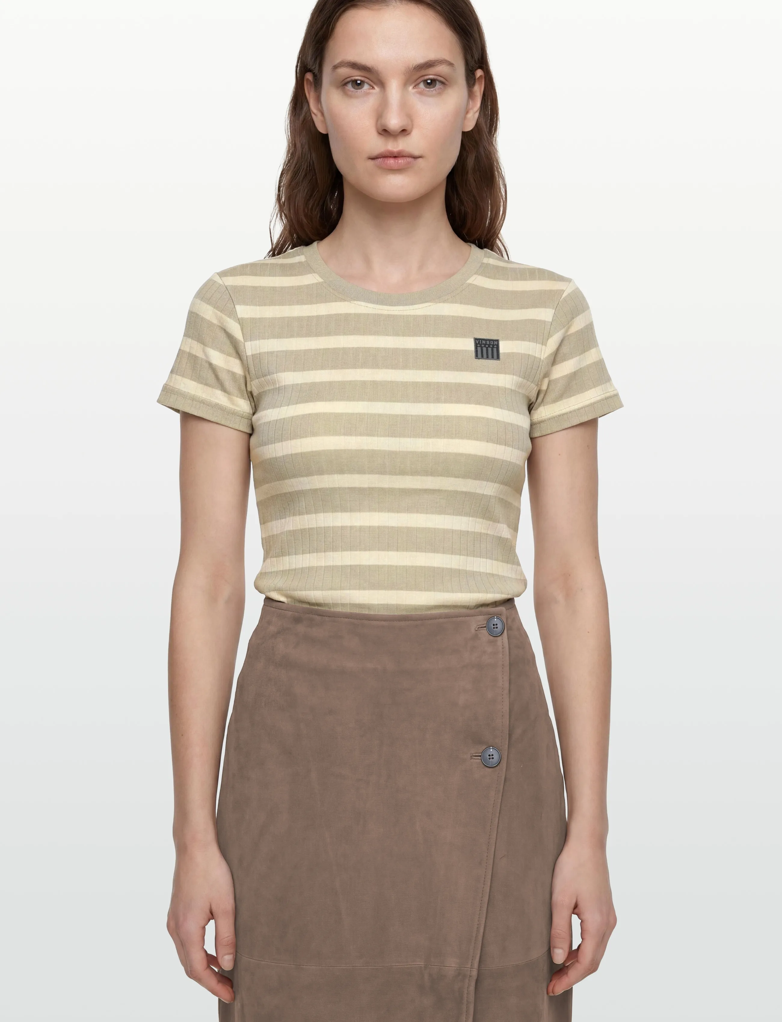 VINSON - SUSAN STRP REG VIN W TEE - lägsta priserna - 15-5704tcx mineral gray - 3