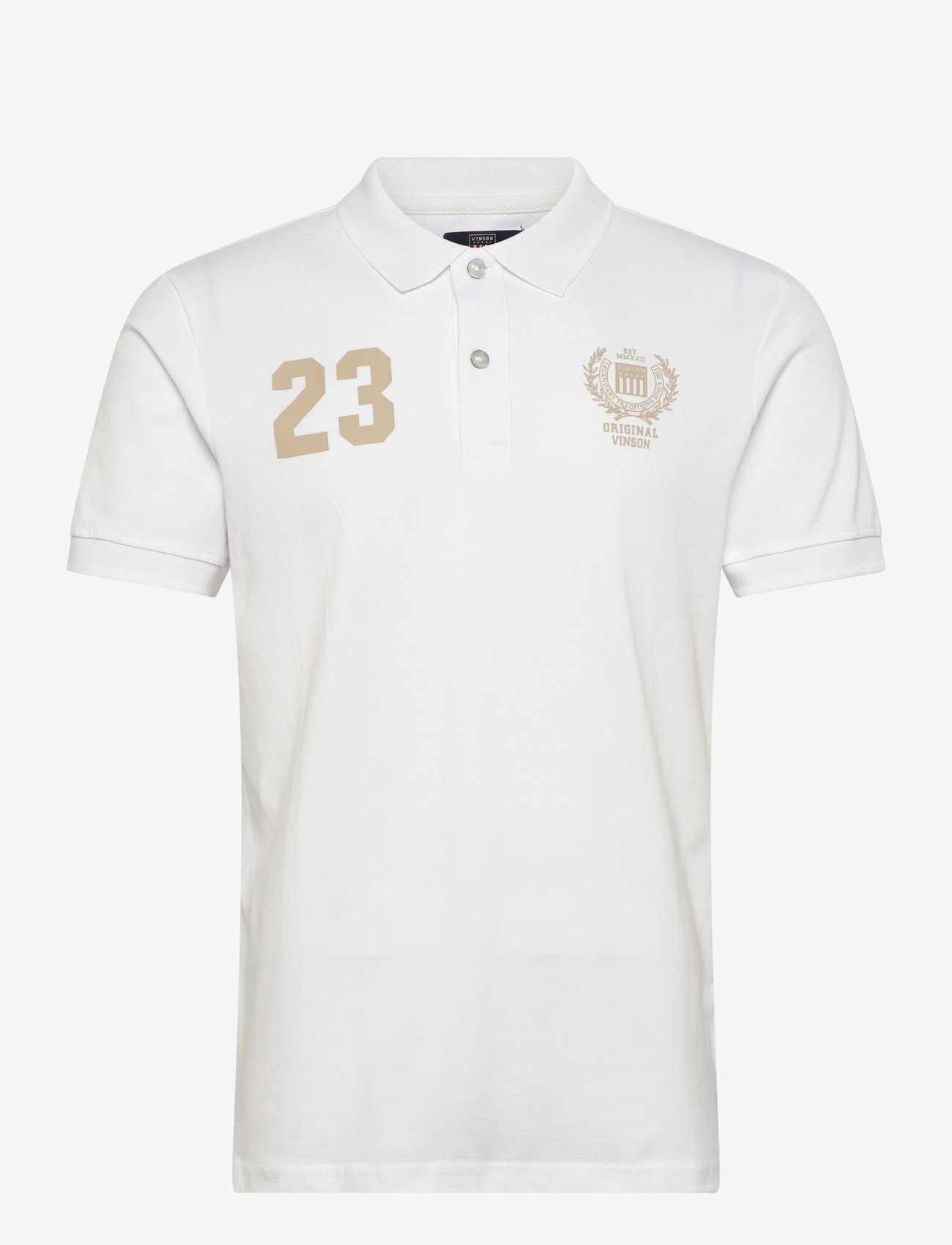 VINSON TRAVIS REG PQ VIN M POLO - Kortærmede poloer - 11-0601TCX WHITE / white