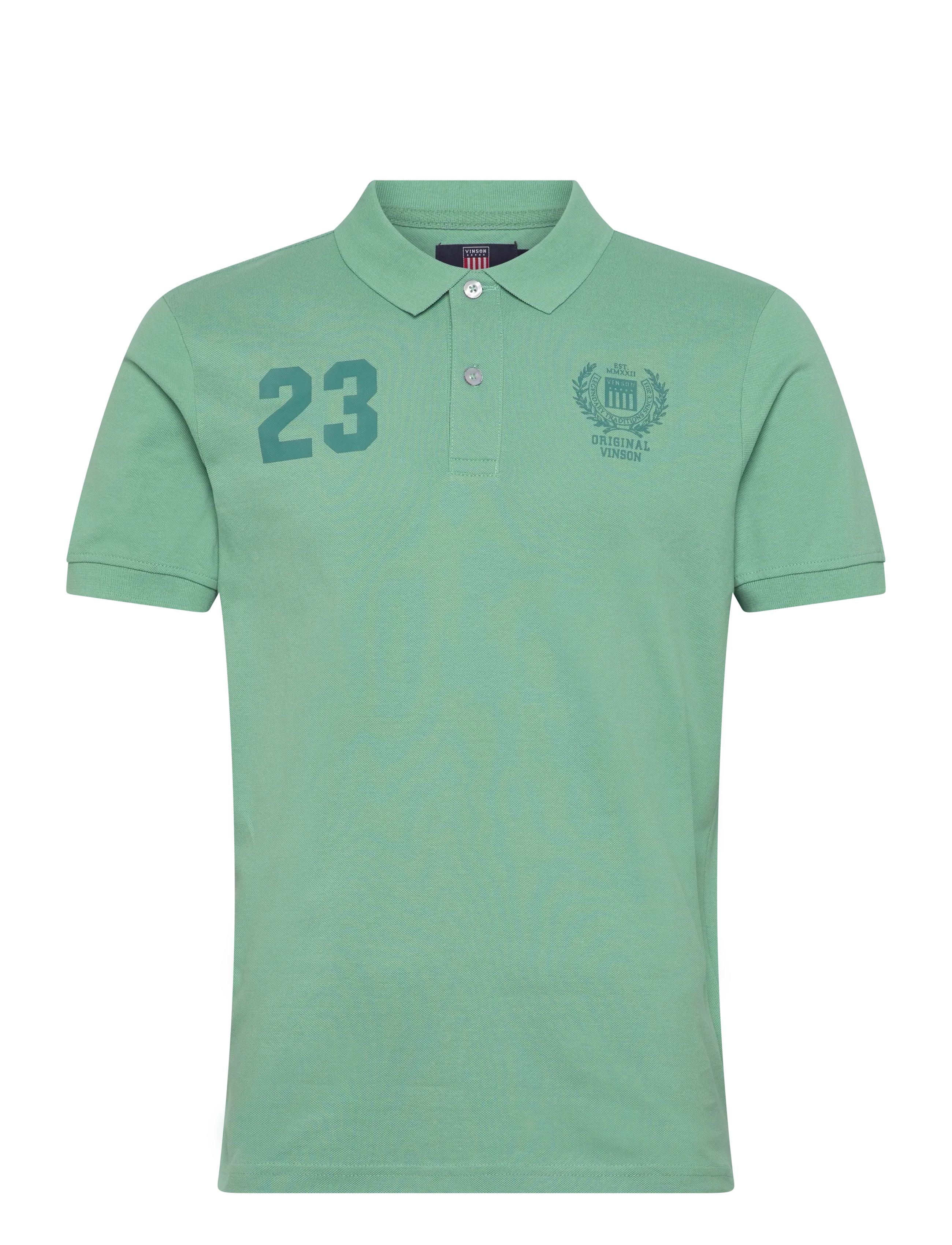VINSON TRAVIS REG PQ VIN M POLO - Pikeepaidat - 16-5919TCX CRÈME DE MENTHE / green