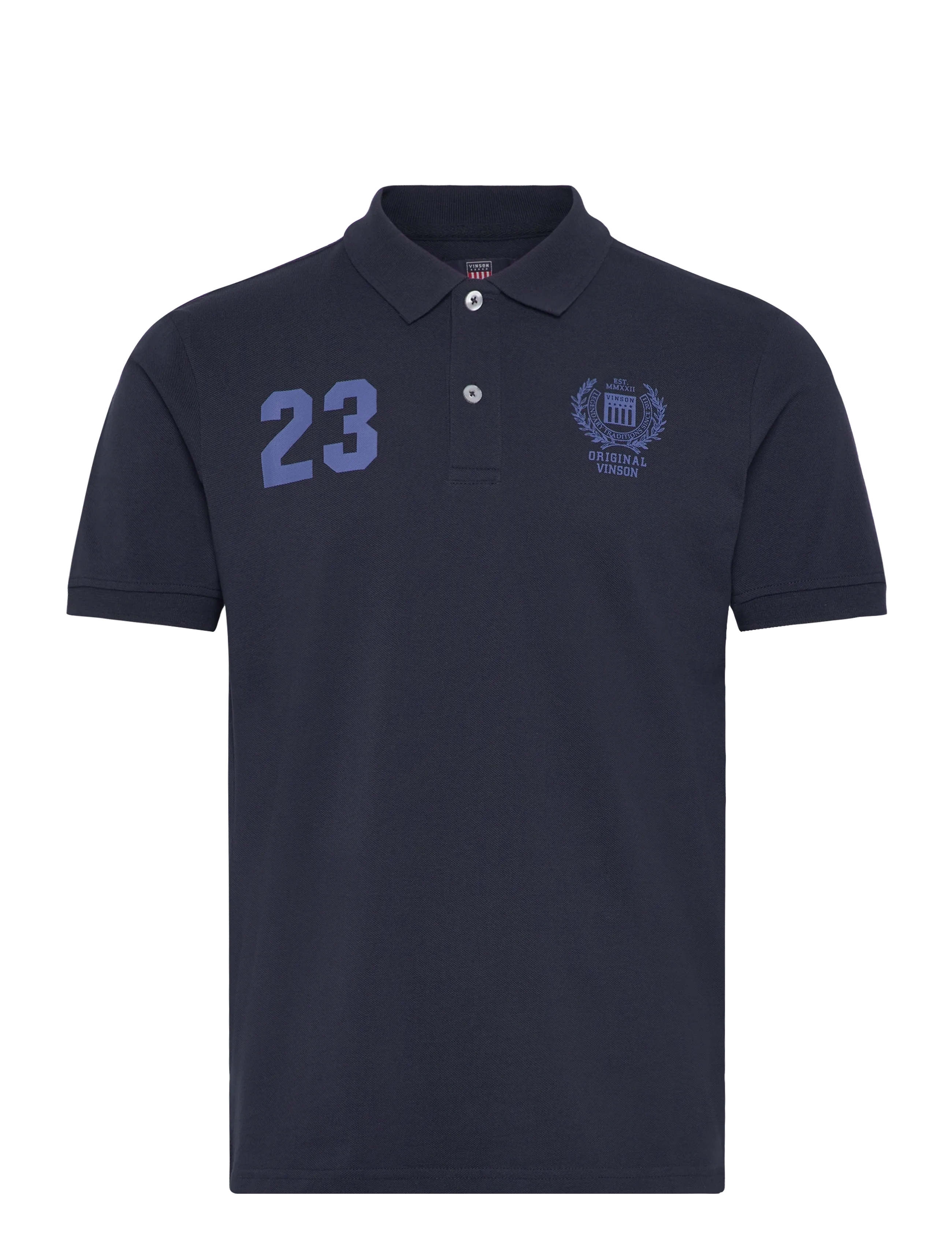 VINSON TRAVIS REG PQ VIN M POLO - Kortärmade pikéer - 19-4020TCX DARK SAPPHIRE / navy