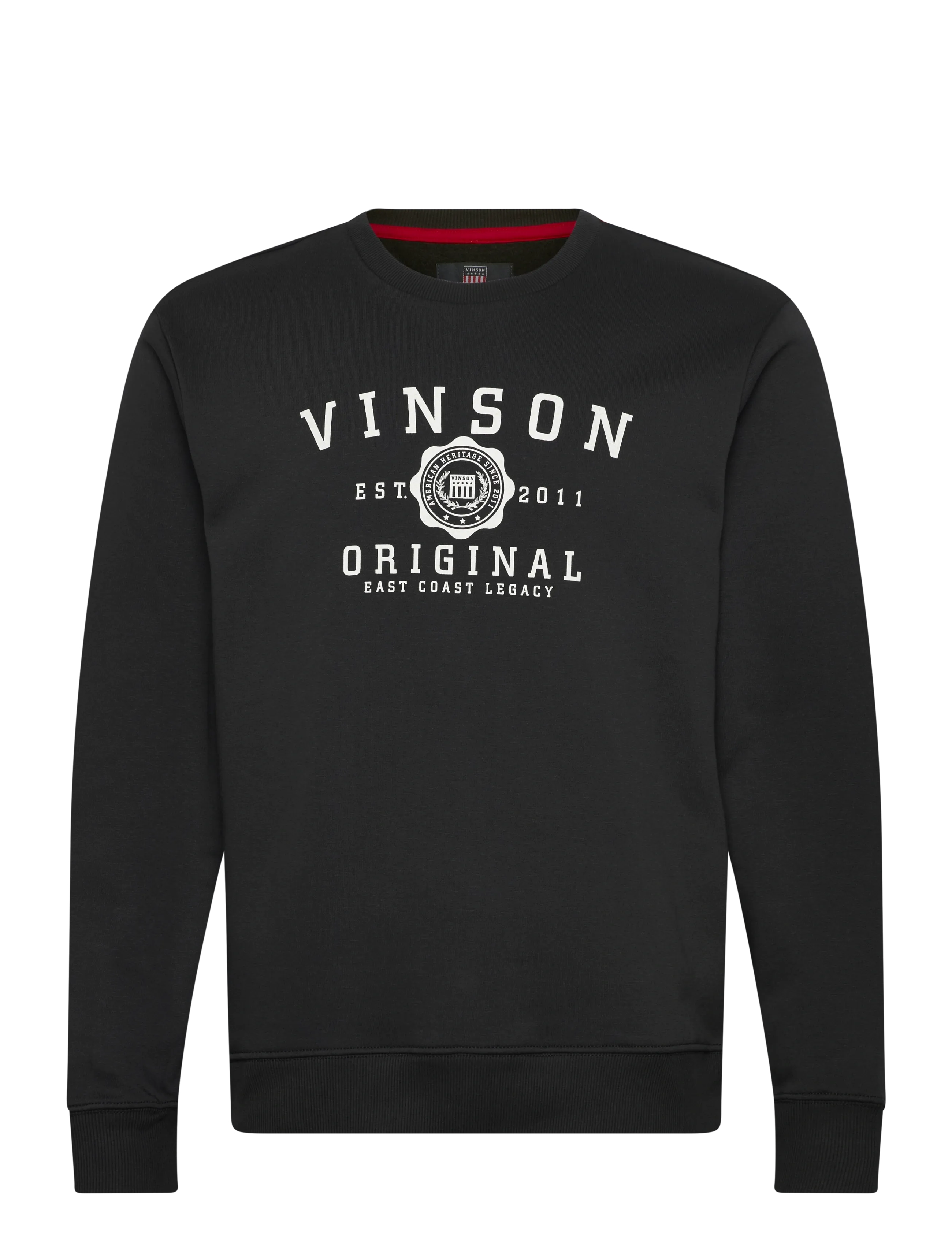 VINSON TOKE REG CW COT PE VIN M SW - Sweatshirts & huvtröjor - 19-4004TCX TAP SHOE / black