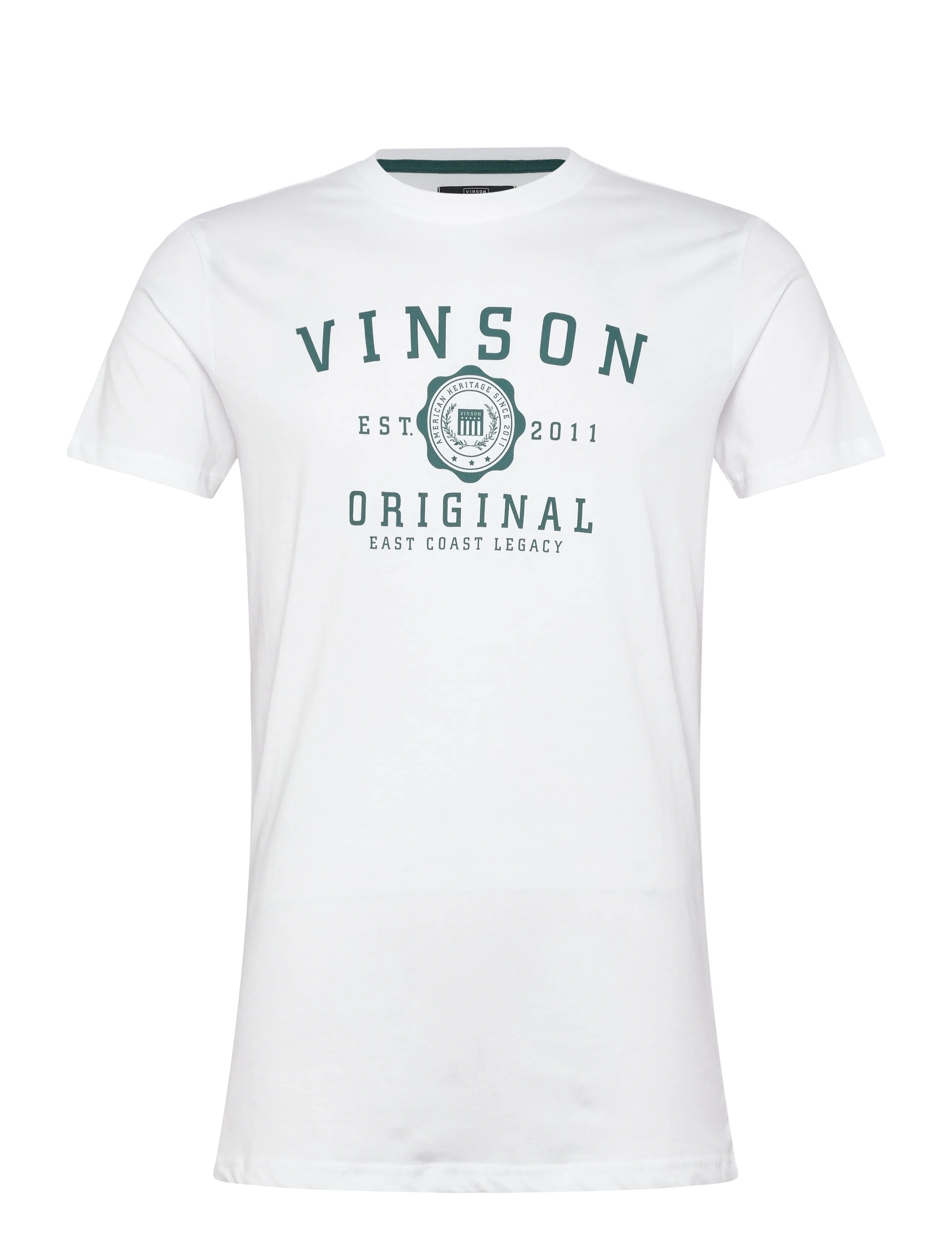 VINSON SIMON REG COT VIN M TEE - Kläder - 11-0601TCX WHITE / white