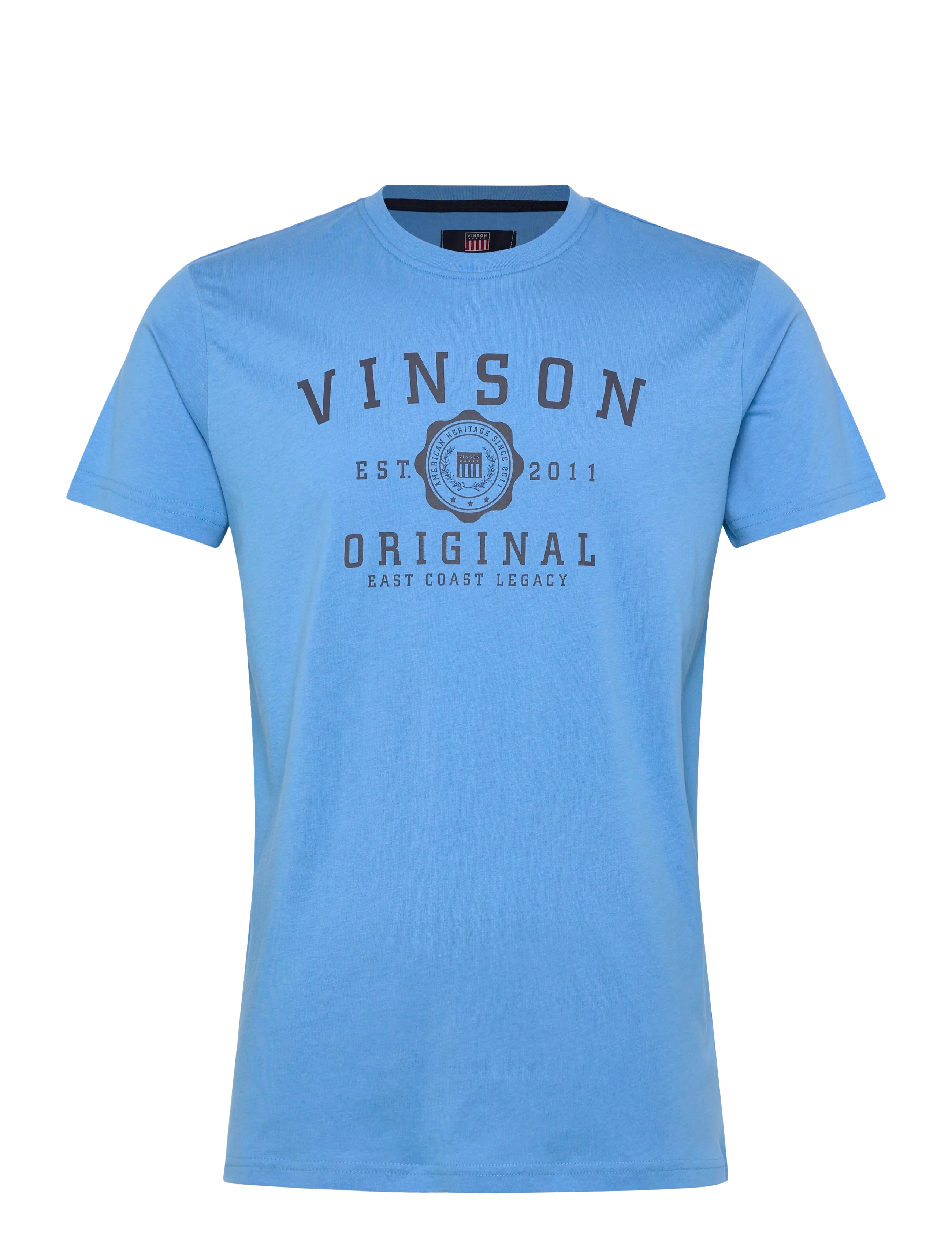 VINSON VINSON SIMON REG TEE Men - T-särgid - 17-4139TCX AZURE BLUE / blue