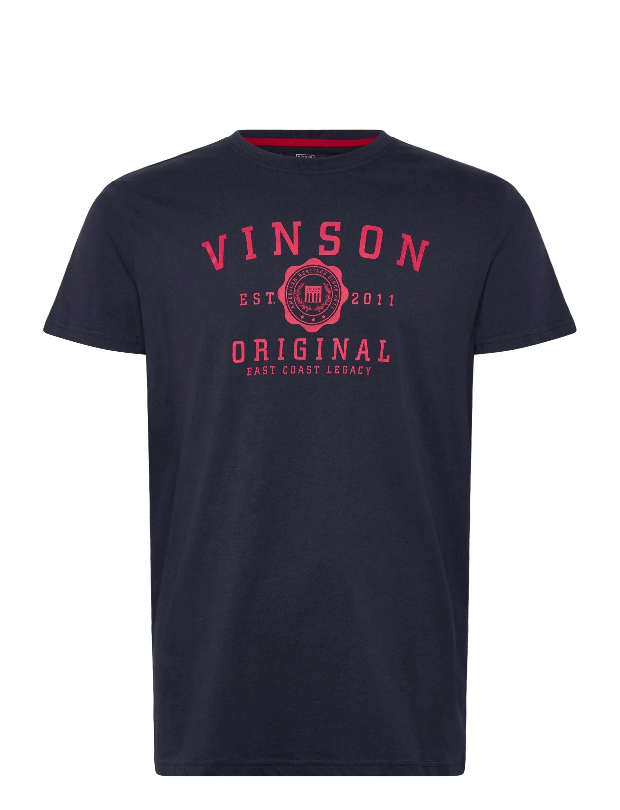 VINSON SIMON REG COT VIN M TEE - Kläder - 19-4020TCX DARK SAPPHIRE / navy