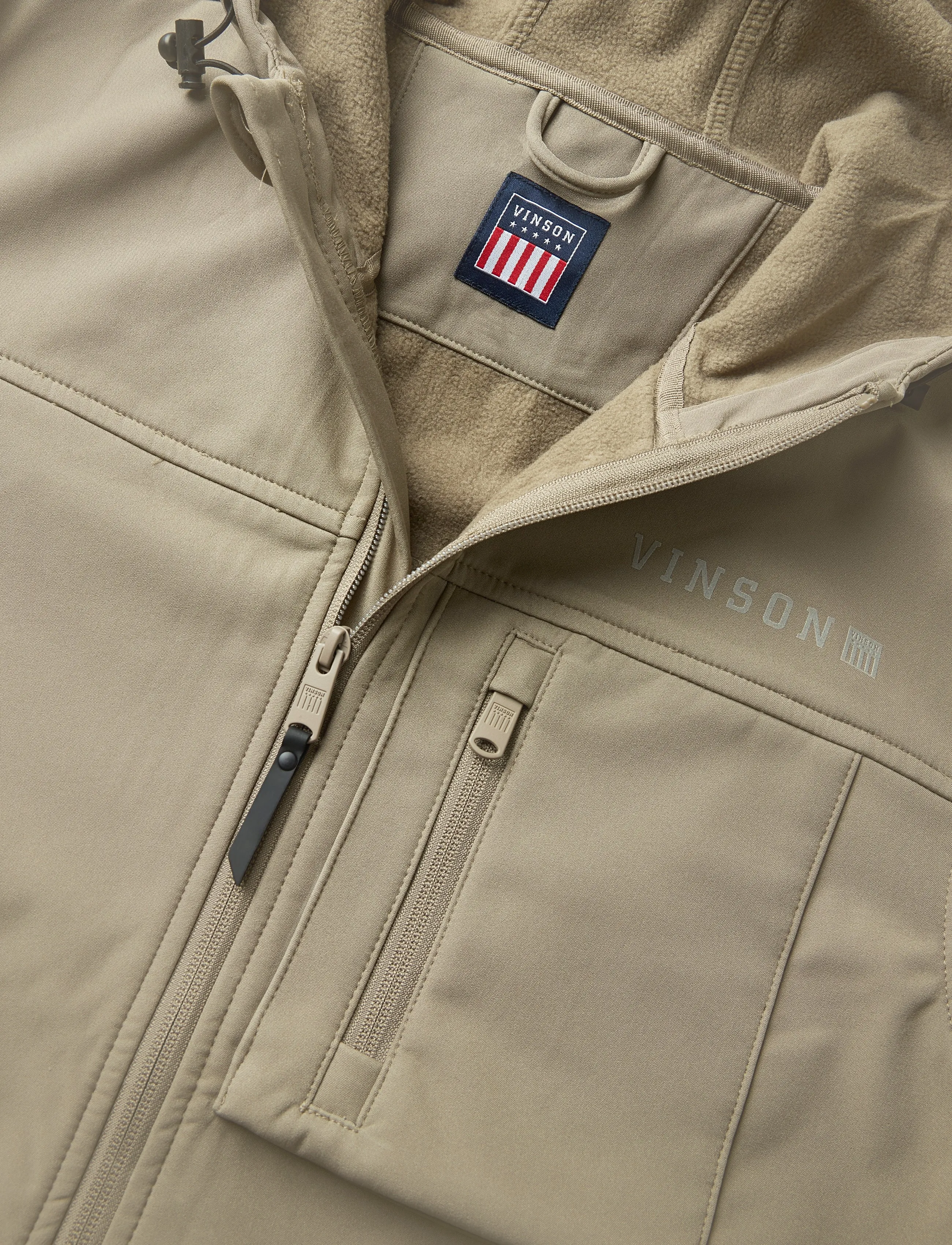 VINSON - VMHUNTER JACKET HOOD OTW - kerged jakid - walnut - 2