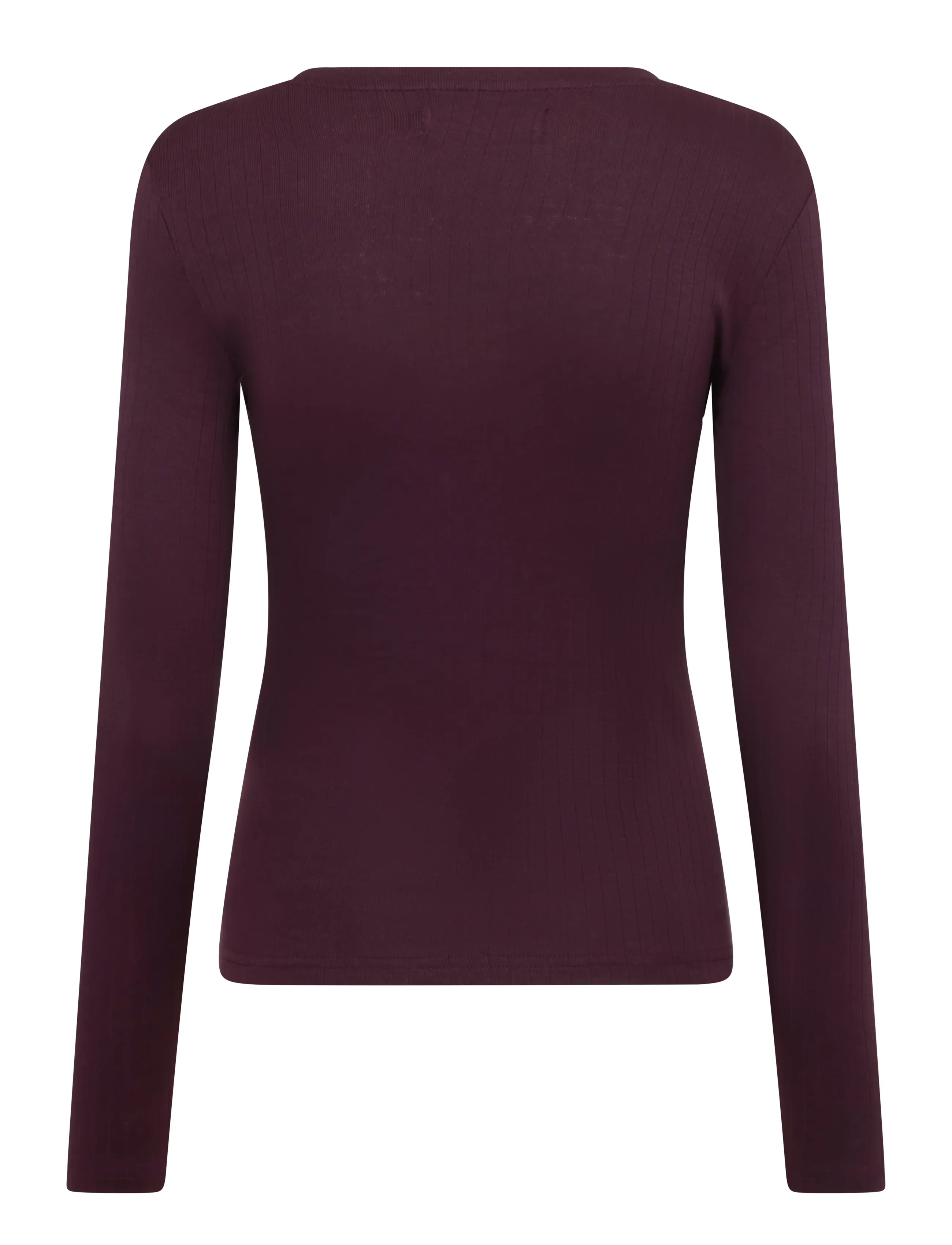 VINSON - VWHELENA TOP LS RIB - herbstliche kleidung - blackberry wine - 1