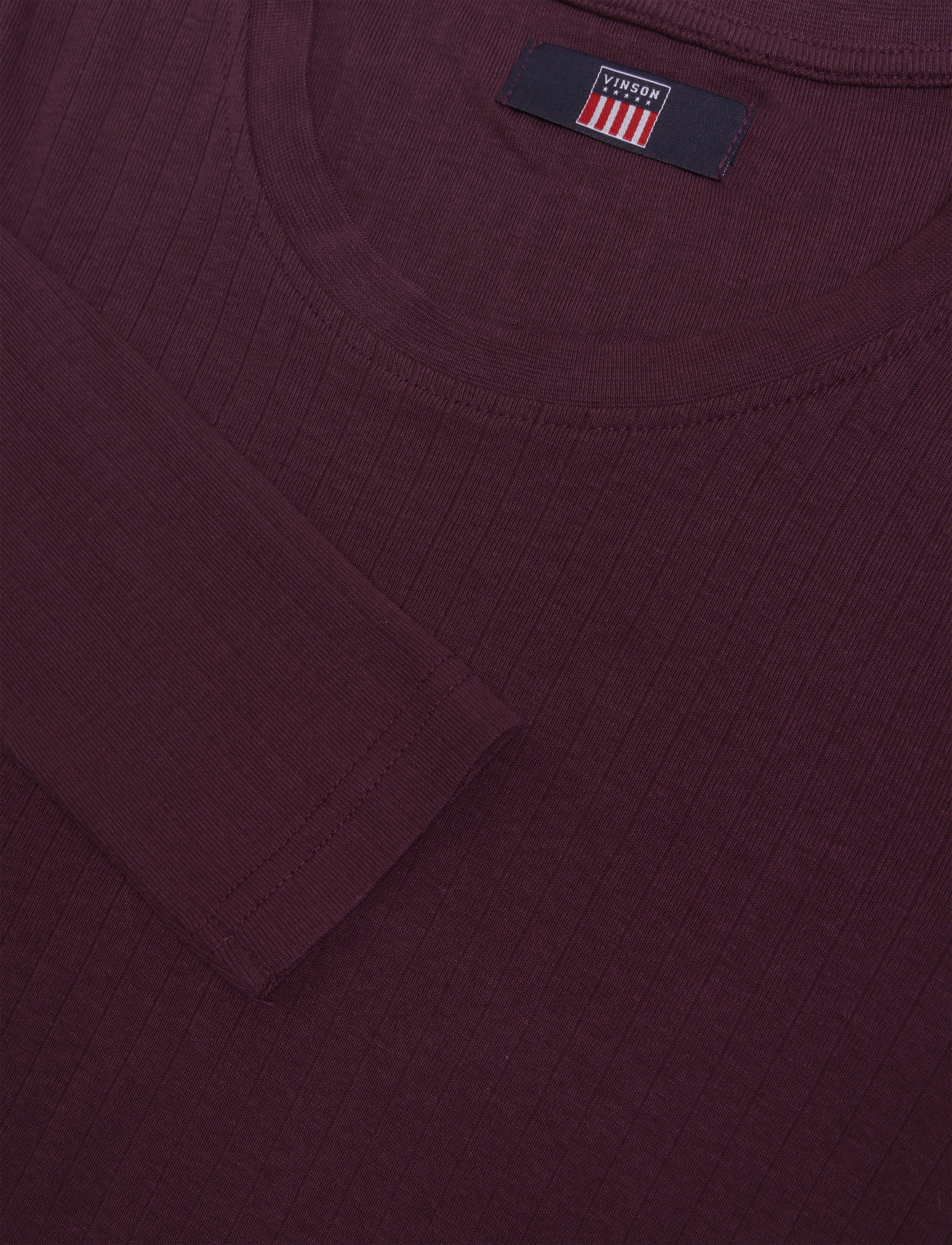 VINSON - VWHELENA TOP LS RIB - herbstliche kleidung - blackberry wine - 2