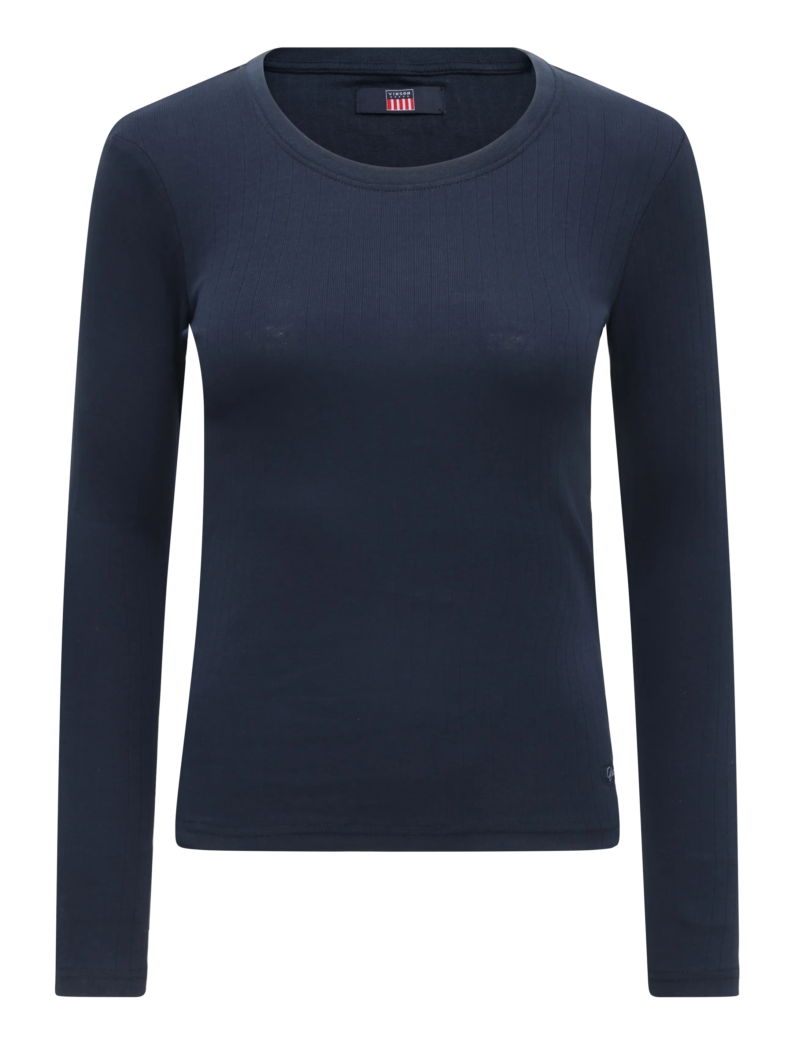 VINSON VWHELENA TOP LS RIB - Vinson - DARK SAPPHIRE / navy