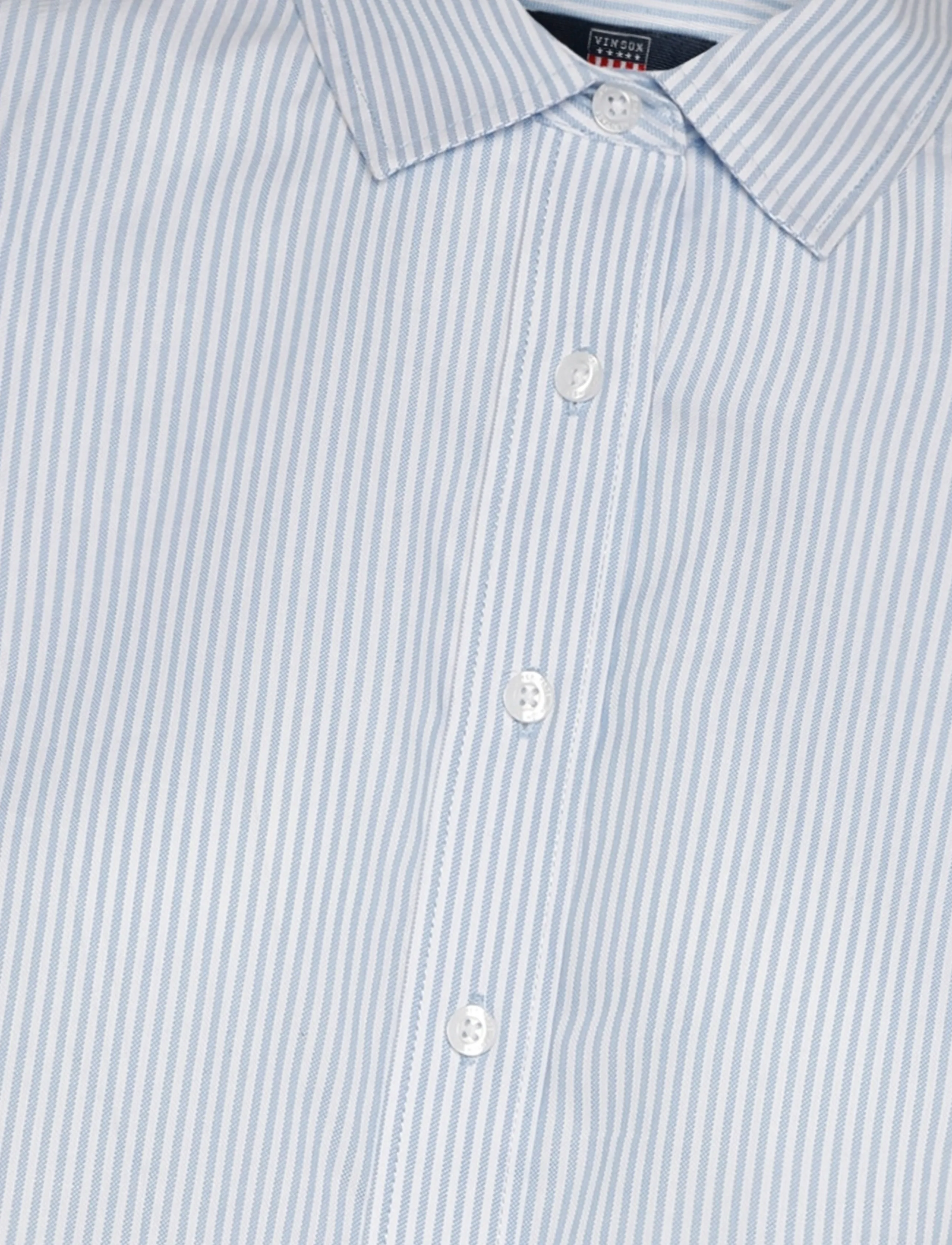 VINSON - VWHILARY SHIRT WVN - langärmlige hemden - light blue stripe - 2
