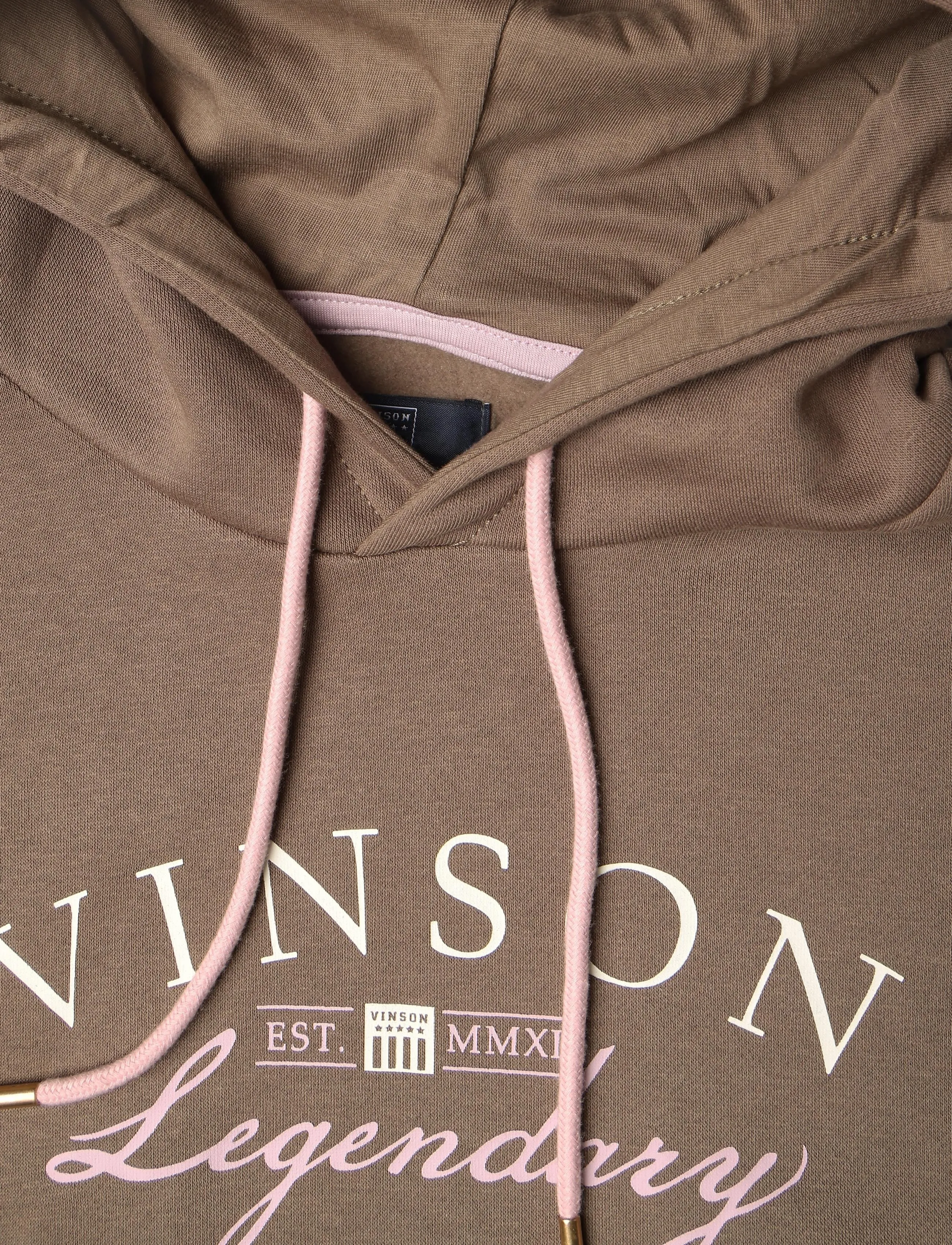 VINSON - VWHARRIET TOP LOOSE HOOD SWT - hættetrøjer - walnut - 2