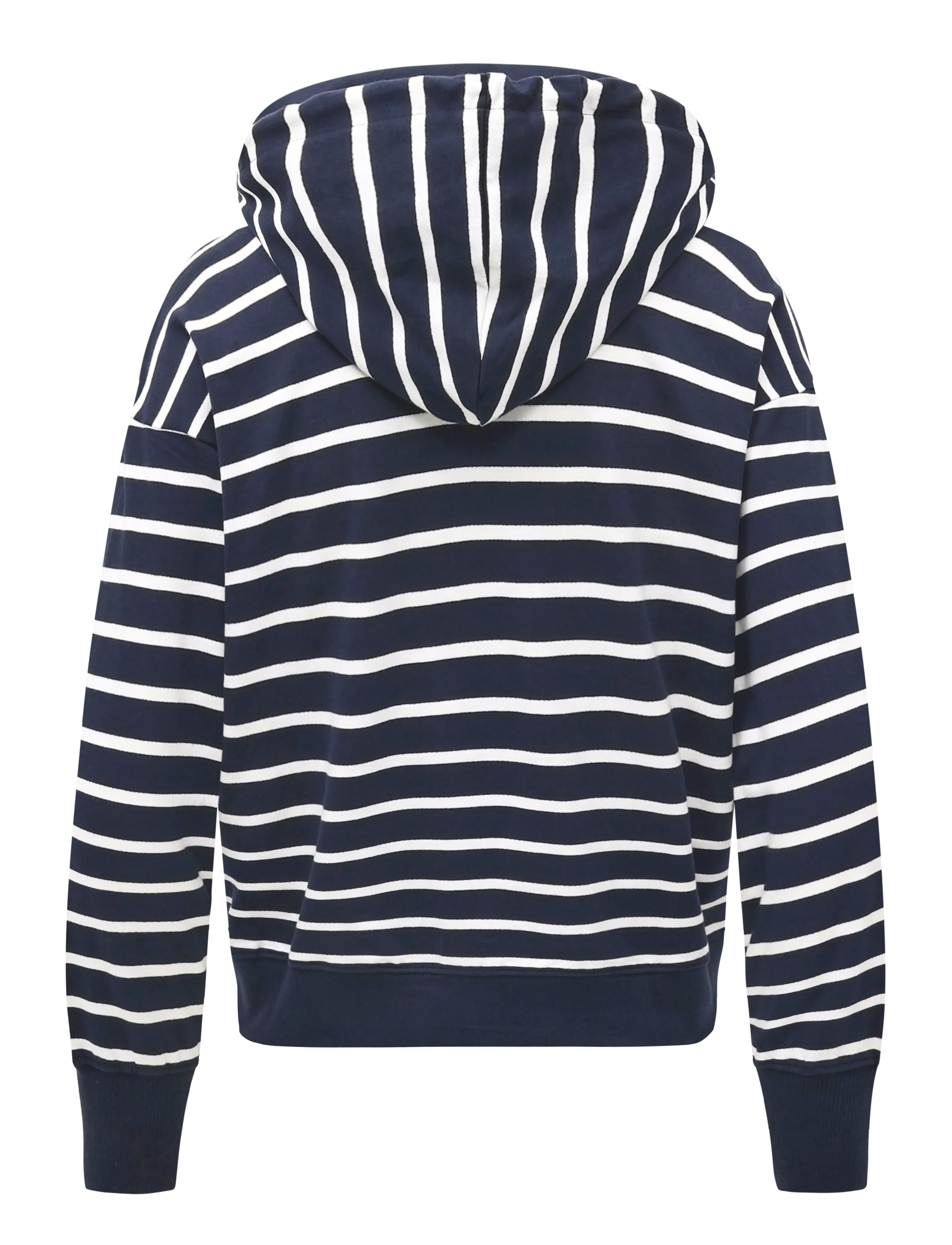 VINSON - VWHOPE TOP LOOSE ZIP SWT - hoodies - dark sapphire striped - 1