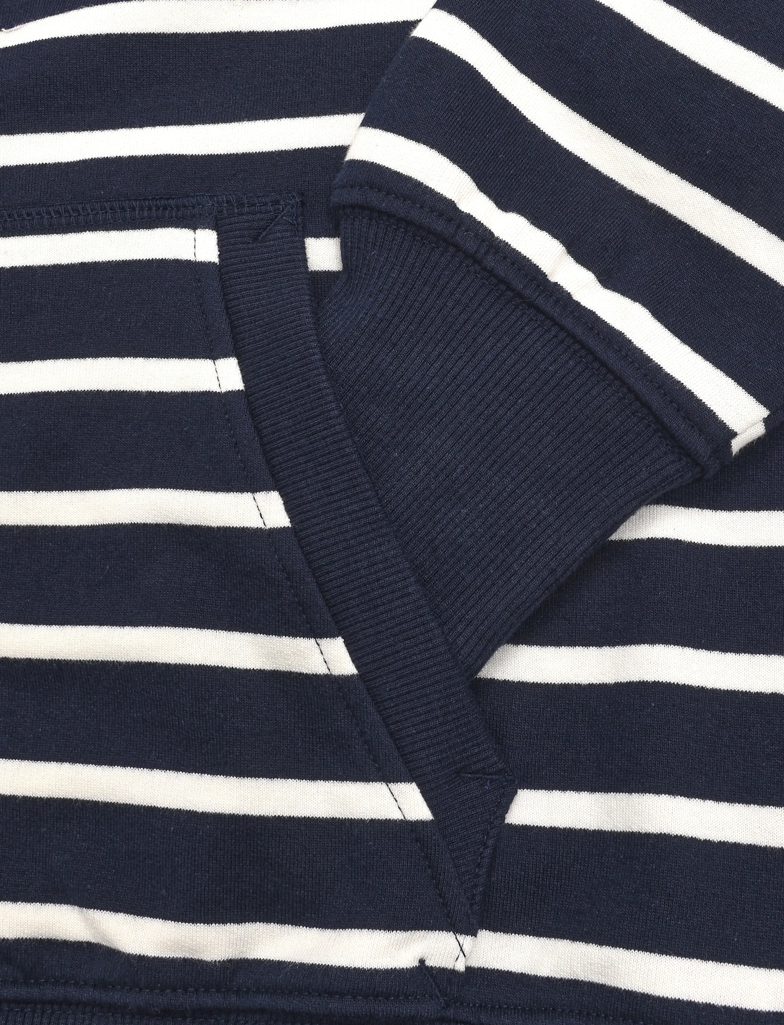 VINSON - VWHOPE TOP LOOSE ZIP SWT - hoodies - dark sapphire striped - 3