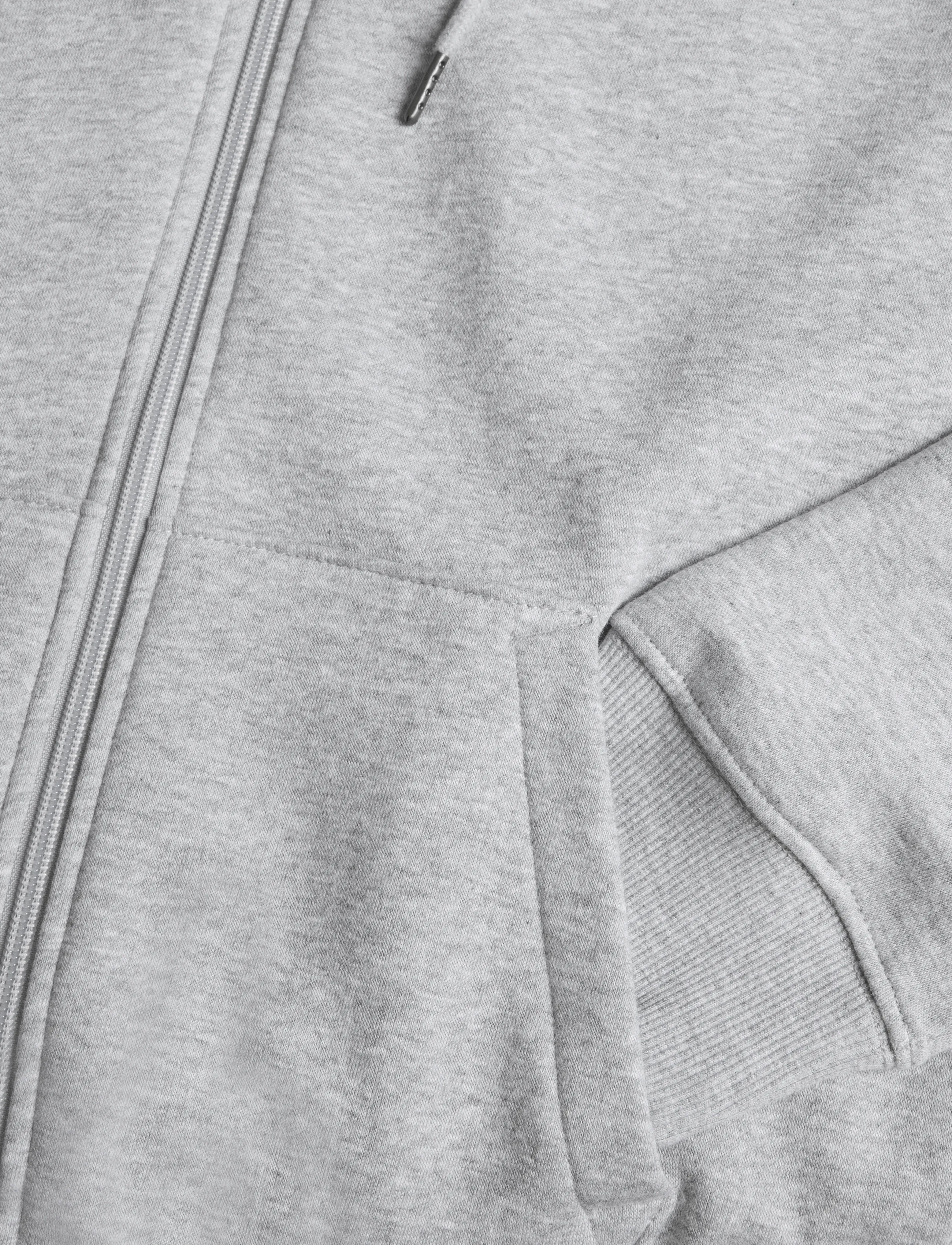 VINSON - VMHENRY TOP ZIP HOOD SWT - laveste priser - grey melange - 3