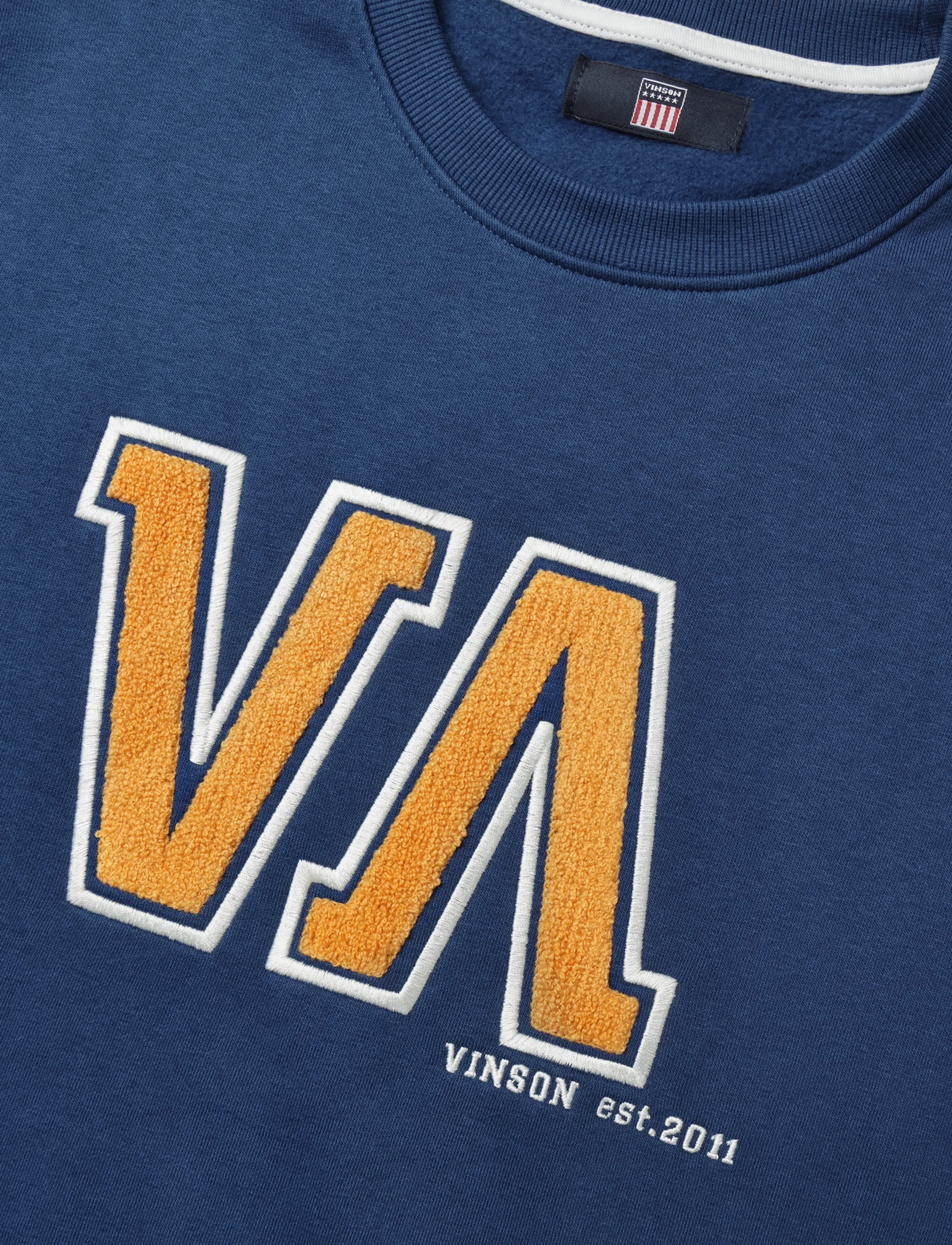 VINSON - VMHEATH TOP O-NECK SWT - sügisene kokkuhoid - estate blue - 2
