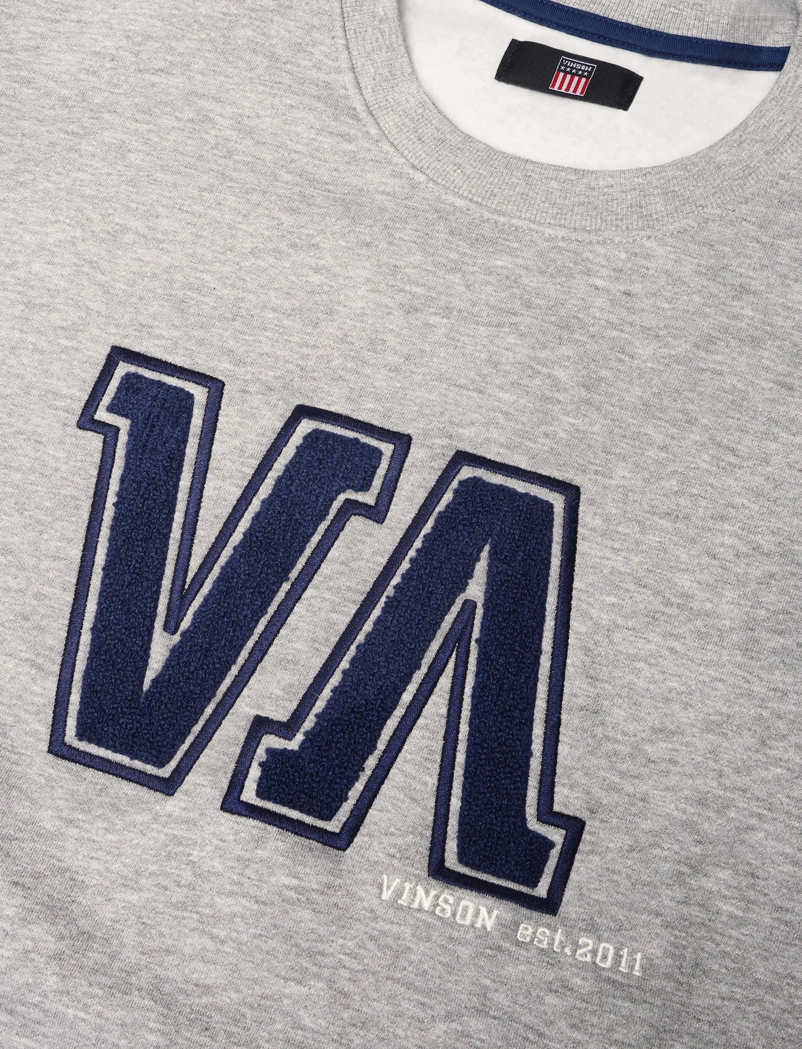 VINSON - VMHEATH TOP O-NECK SWT - sügisene kokkuhoid - grey mÉlange - 2