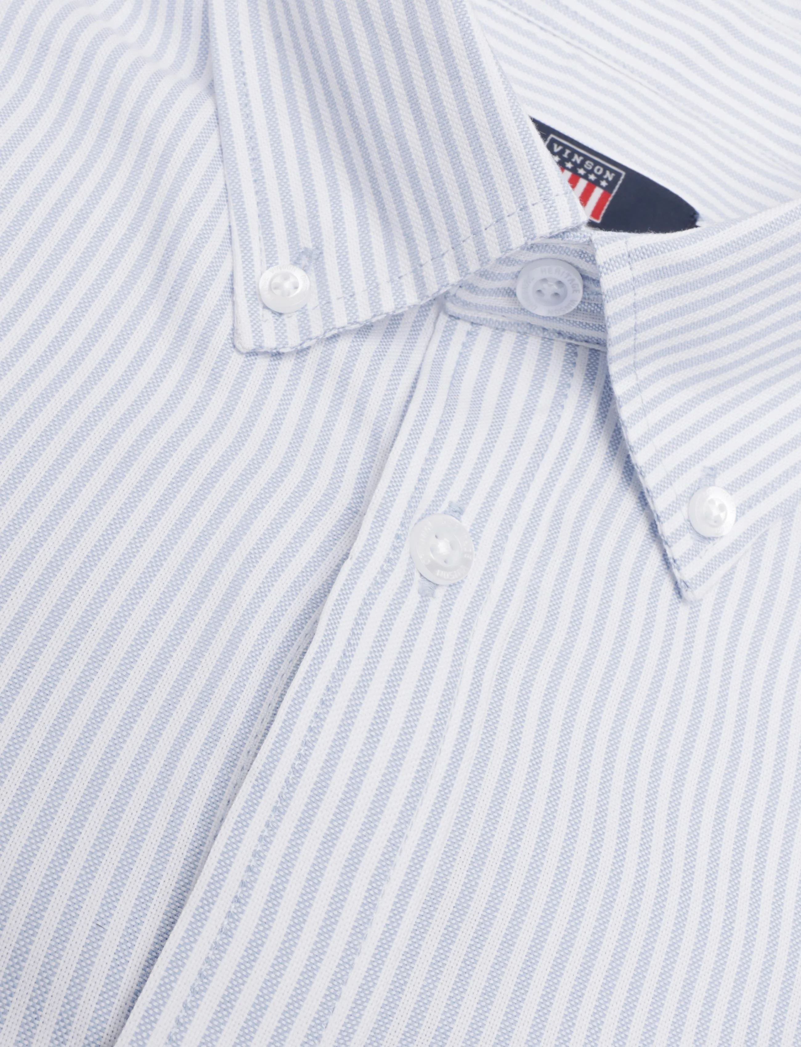 VINSON - VMPABLO SHIRT OS WVN - vabaajasärgid - light blue stripe - 2