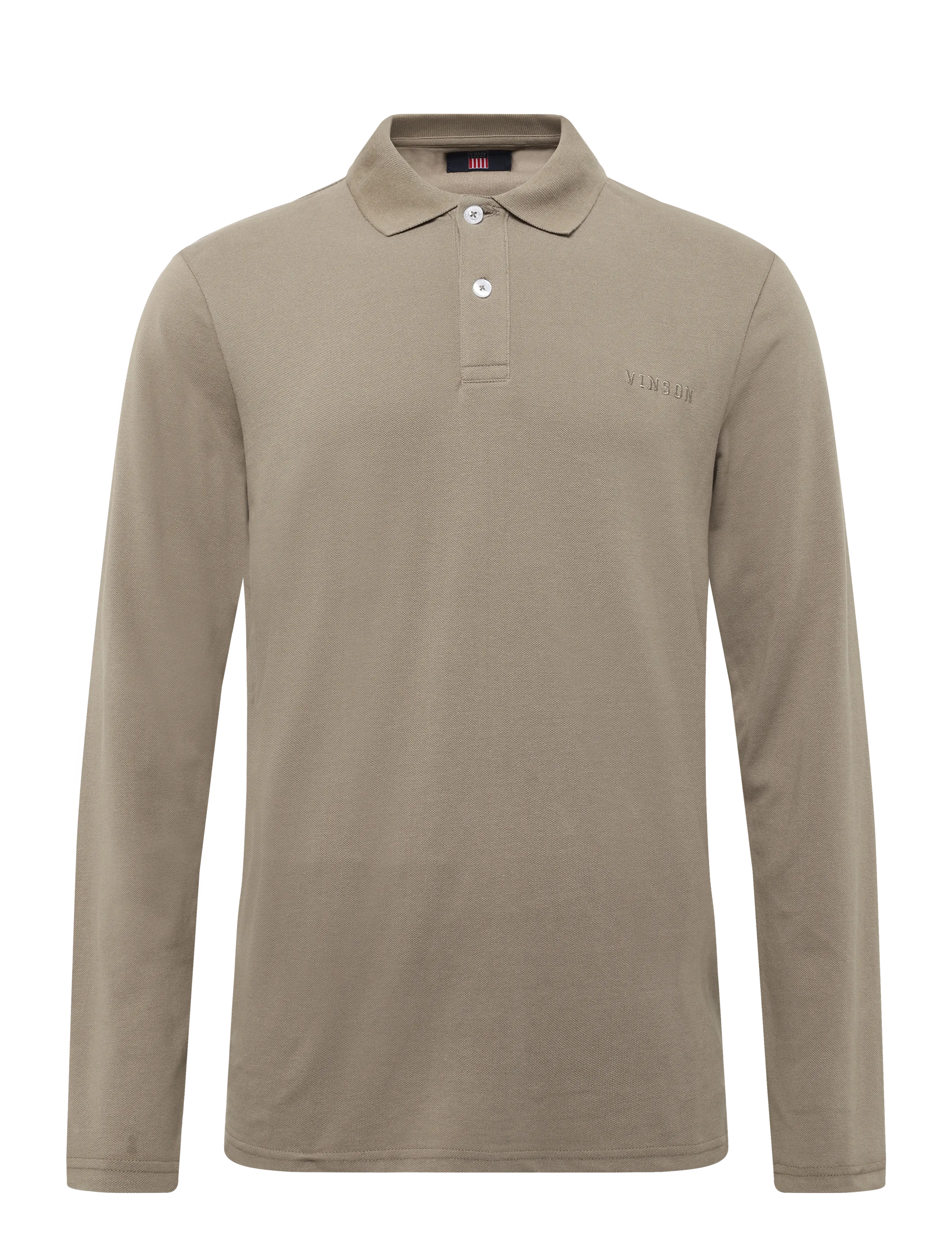 VINSON VMHENNING POLO LS PIQ - Polo marškinėliai - WALNUT / brown