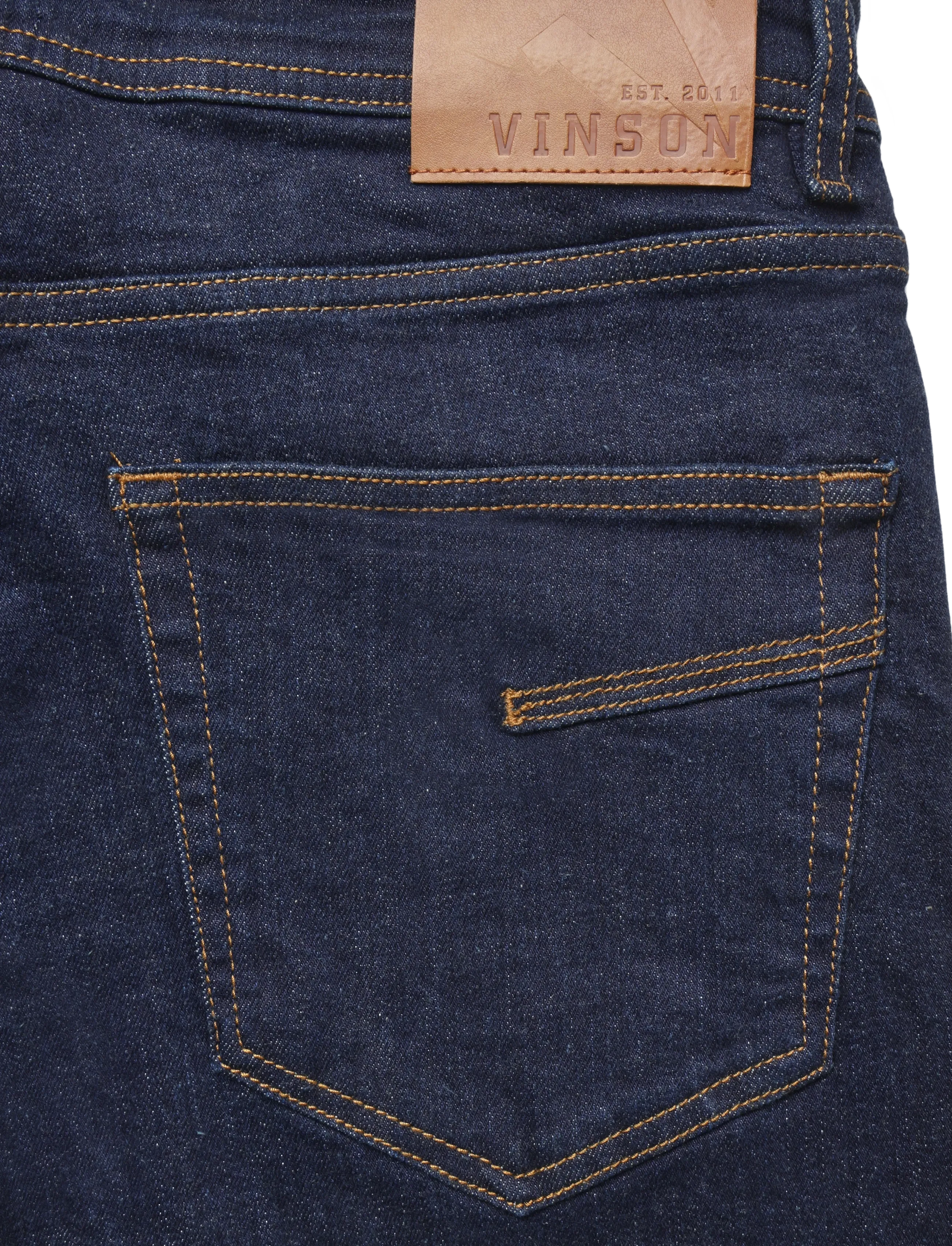 VINSON - VMSutton JEANS REG DNM - trousers & jeans - dark blue l32 - 4