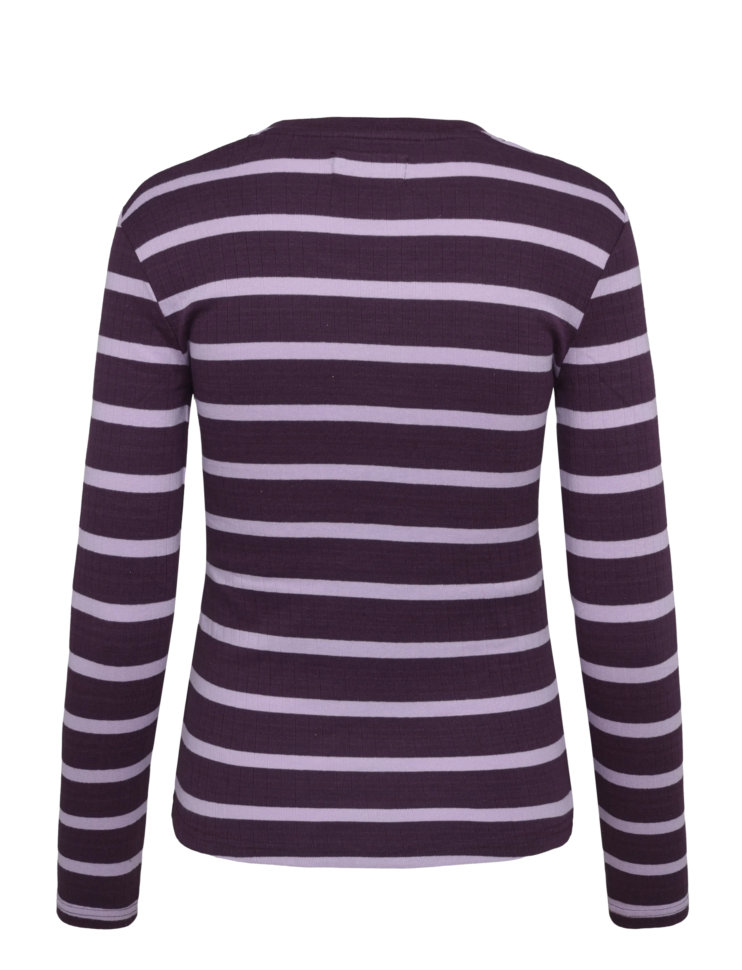VINSON - VWHELENA STRP TOP LS RIB - autumn clothing - blackberry wine stripe - 1