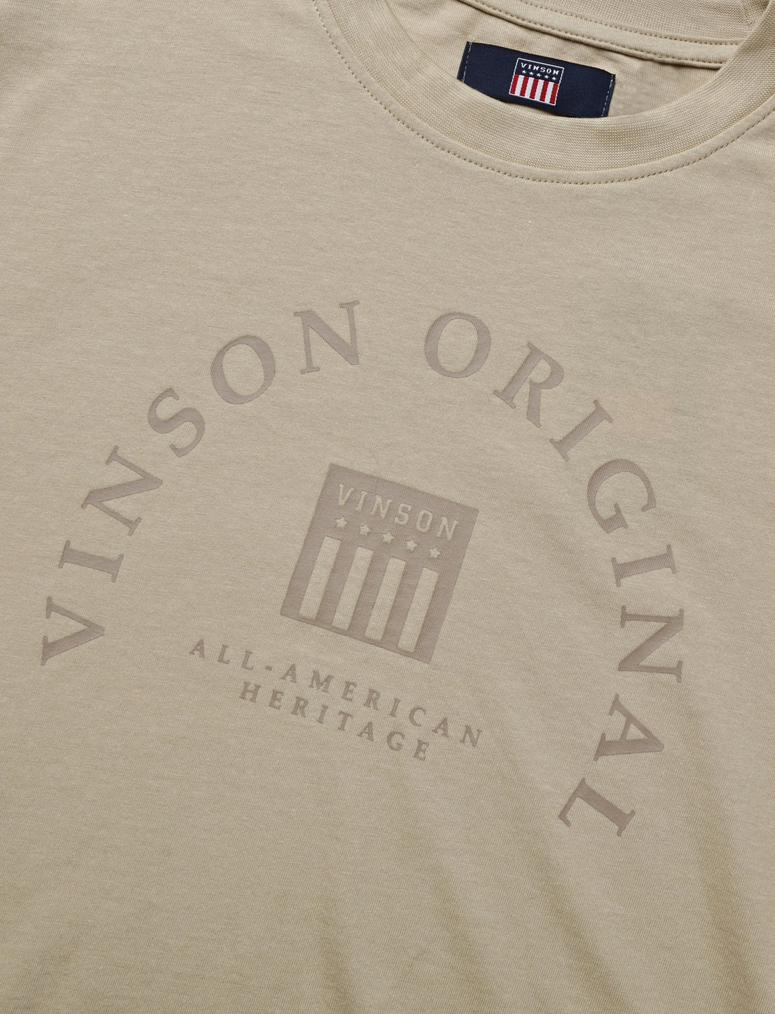 VINSON - VMKELVIN TEE SHS JRS - t-shirts - humus - 2