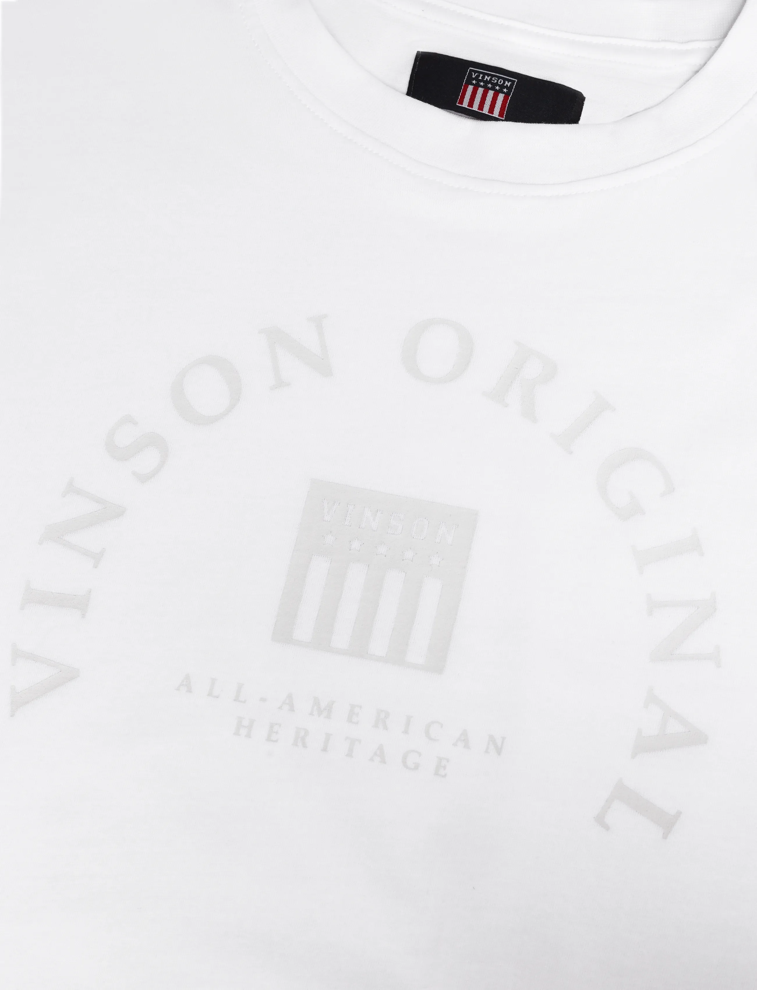 VINSON - VMKELVIN TEE SHS JRS - sügisesed riided - white - 2