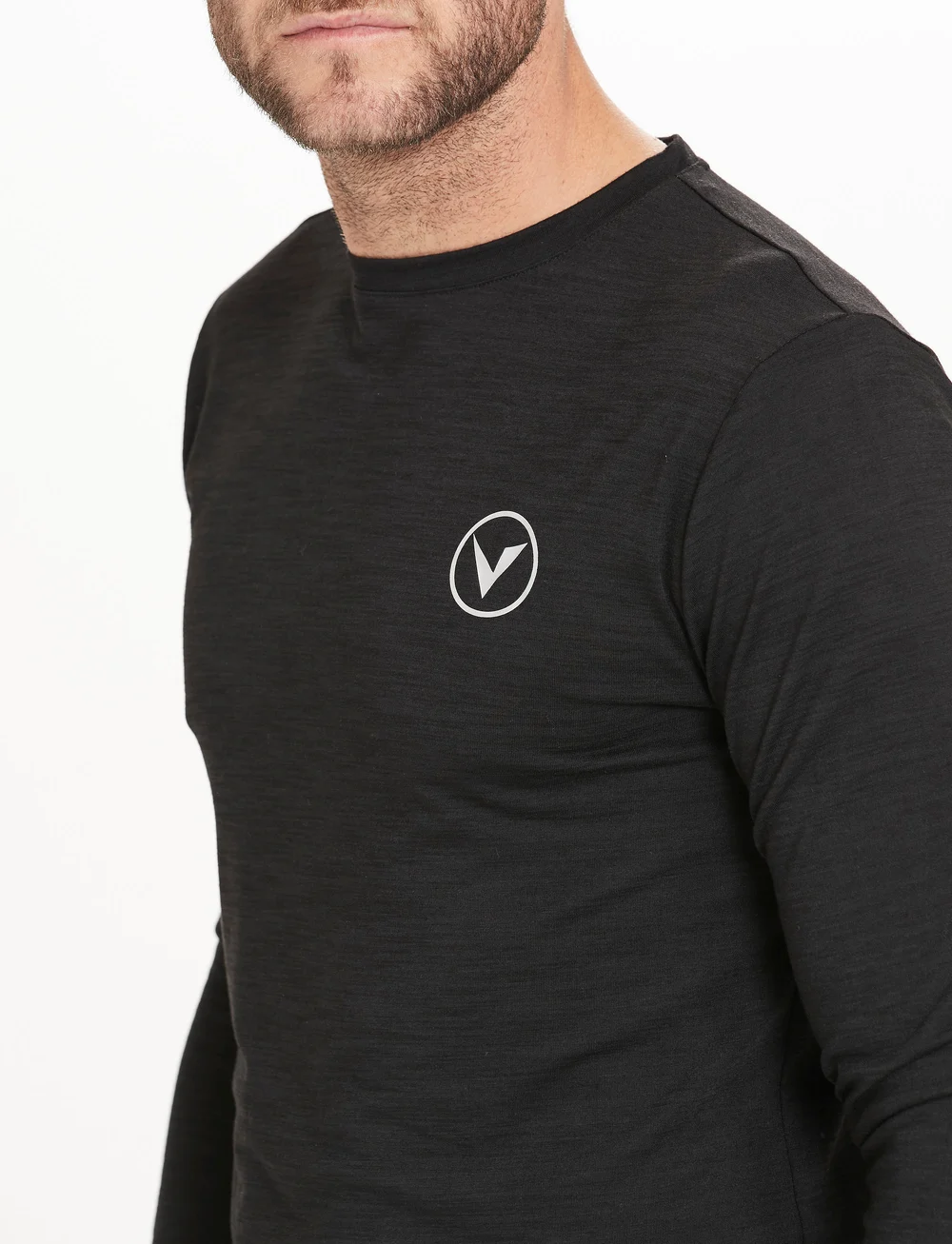 Virtus - Joker M L/S Tee - toppe & t-shirts - black - 3