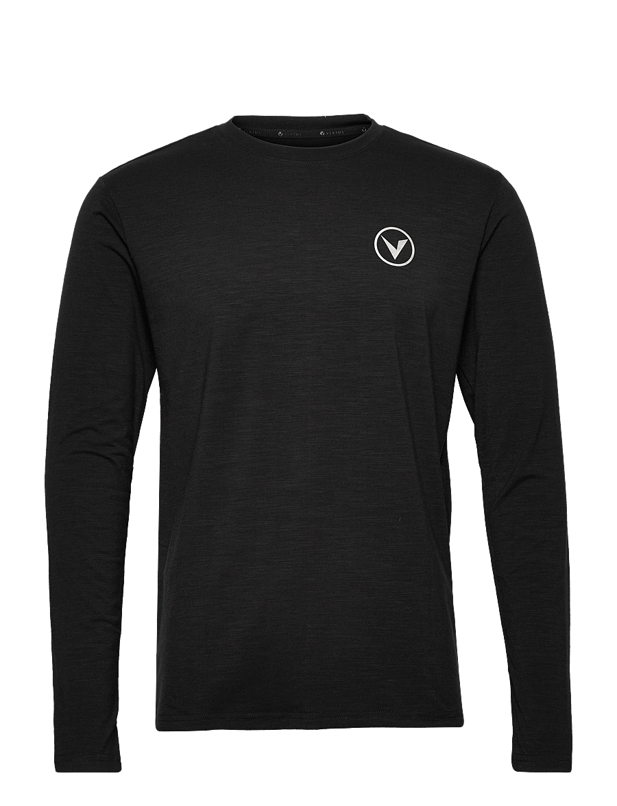 Virtus - Jokers M L/S Tee - långärmade tröjor - black - 1