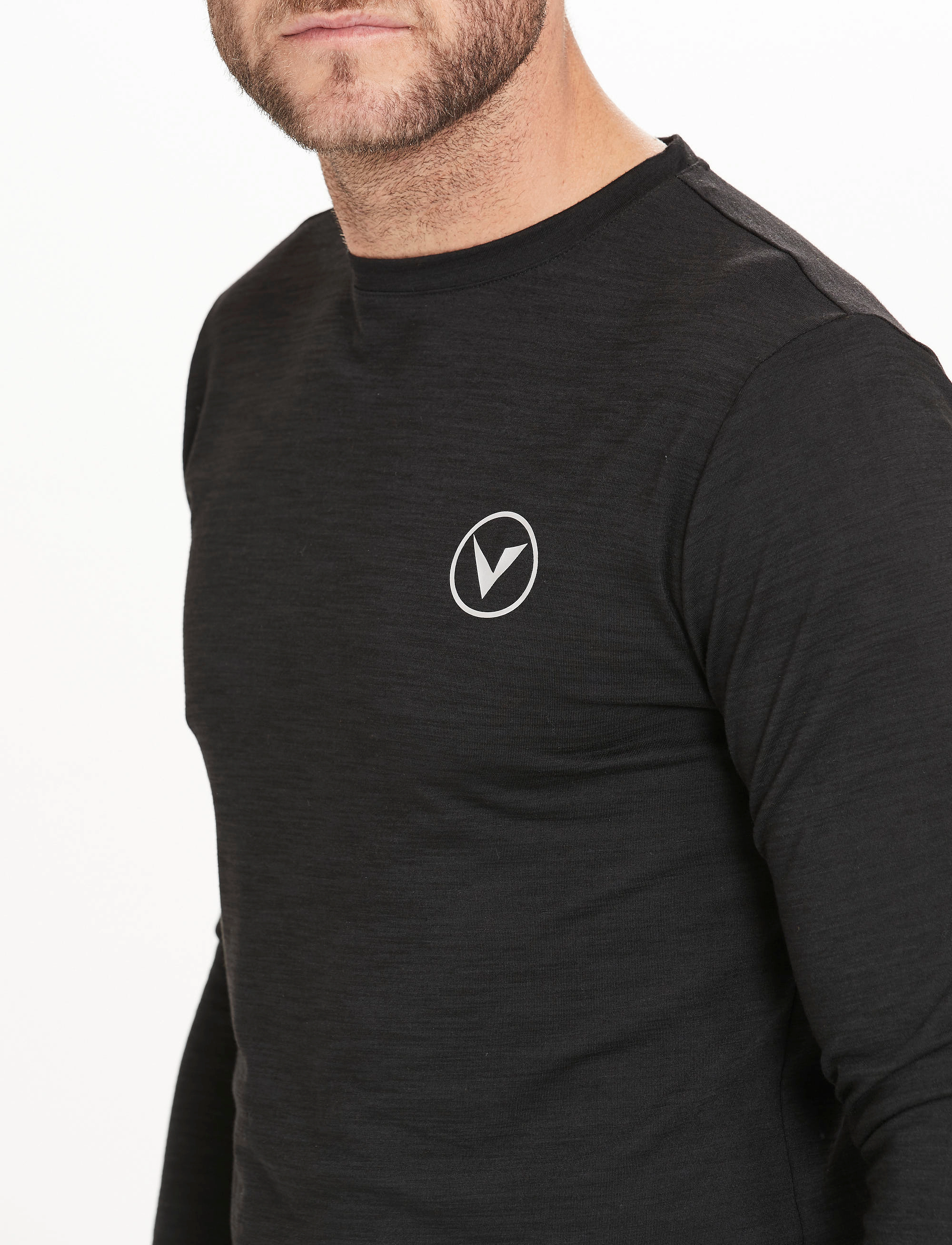 Virtus - Jokers M L/S Tee - topi ar garām piedurknēm - black - 3