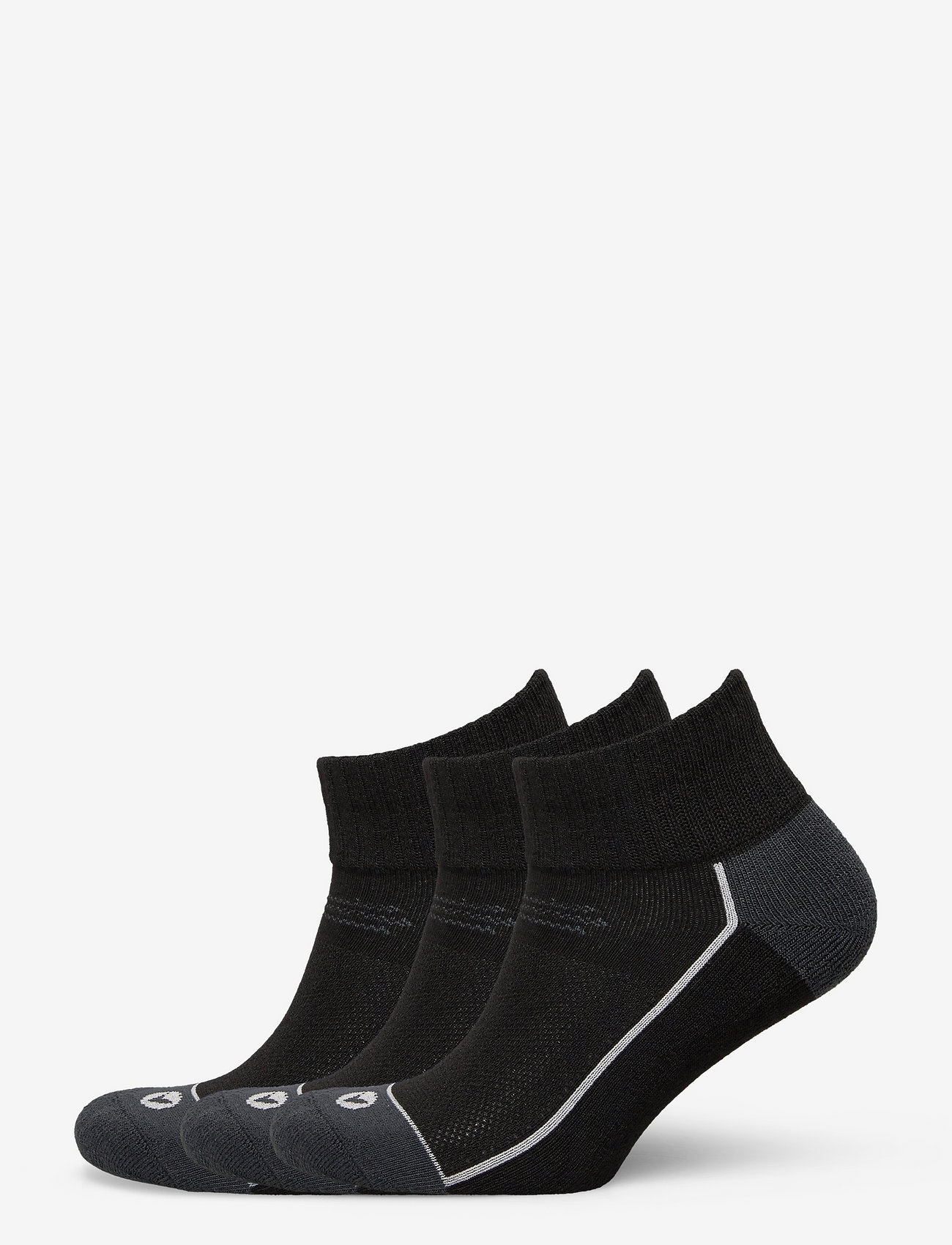 Virtus - Nolly Quarter Socks 3-Pack - de laveste prisene - 1001 black - 0