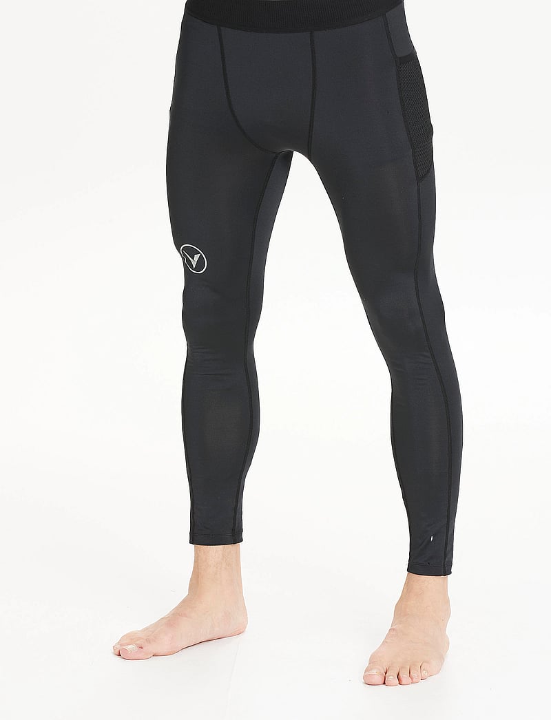 Virtus - Bonder M Long Baselayer Tights W/Po - funkionsunterwäsche - hosen - black - 0