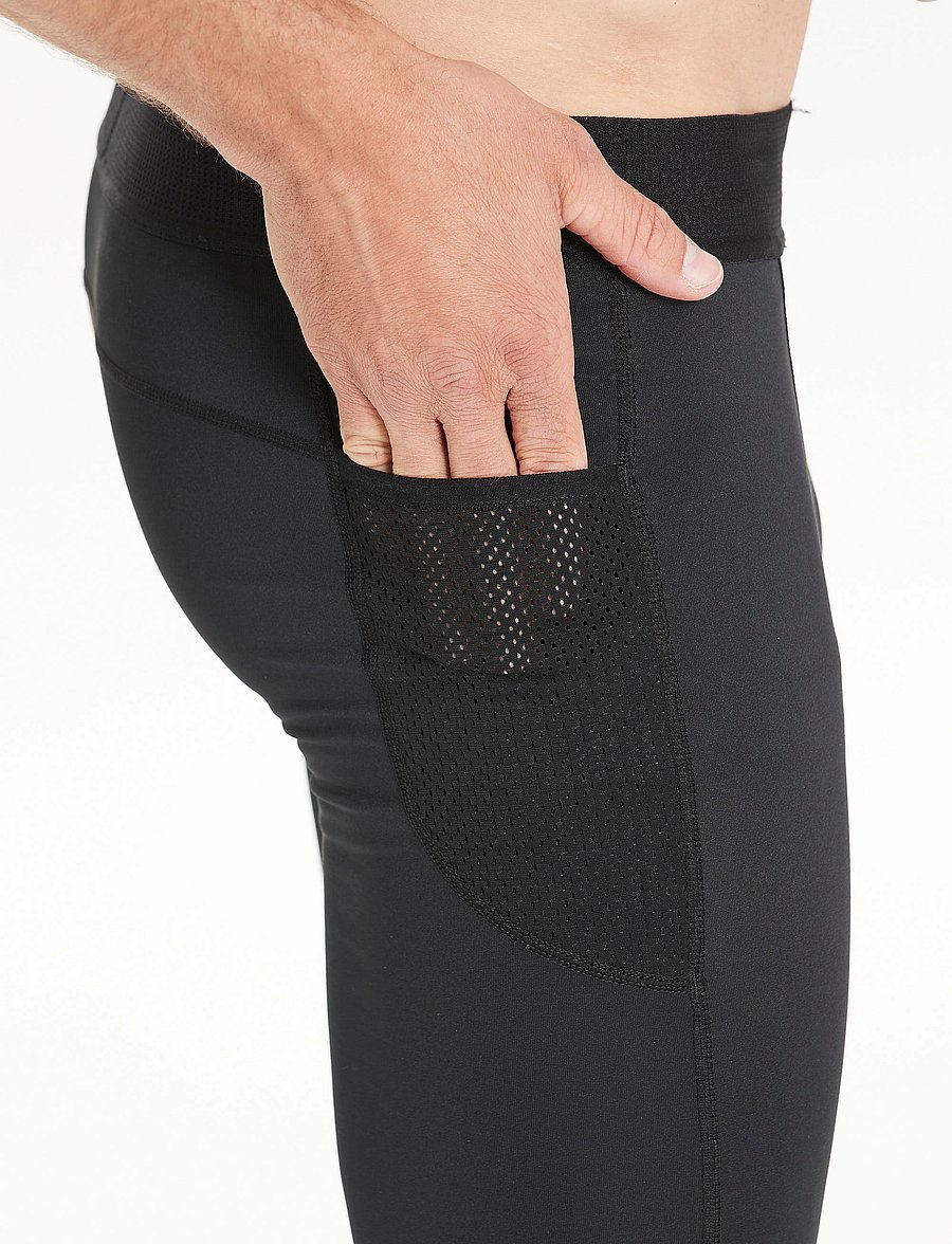 Virtus - Bonder M Long Baselayer Tights W/Po - funkionsunterwäsche - hosen - black - 3