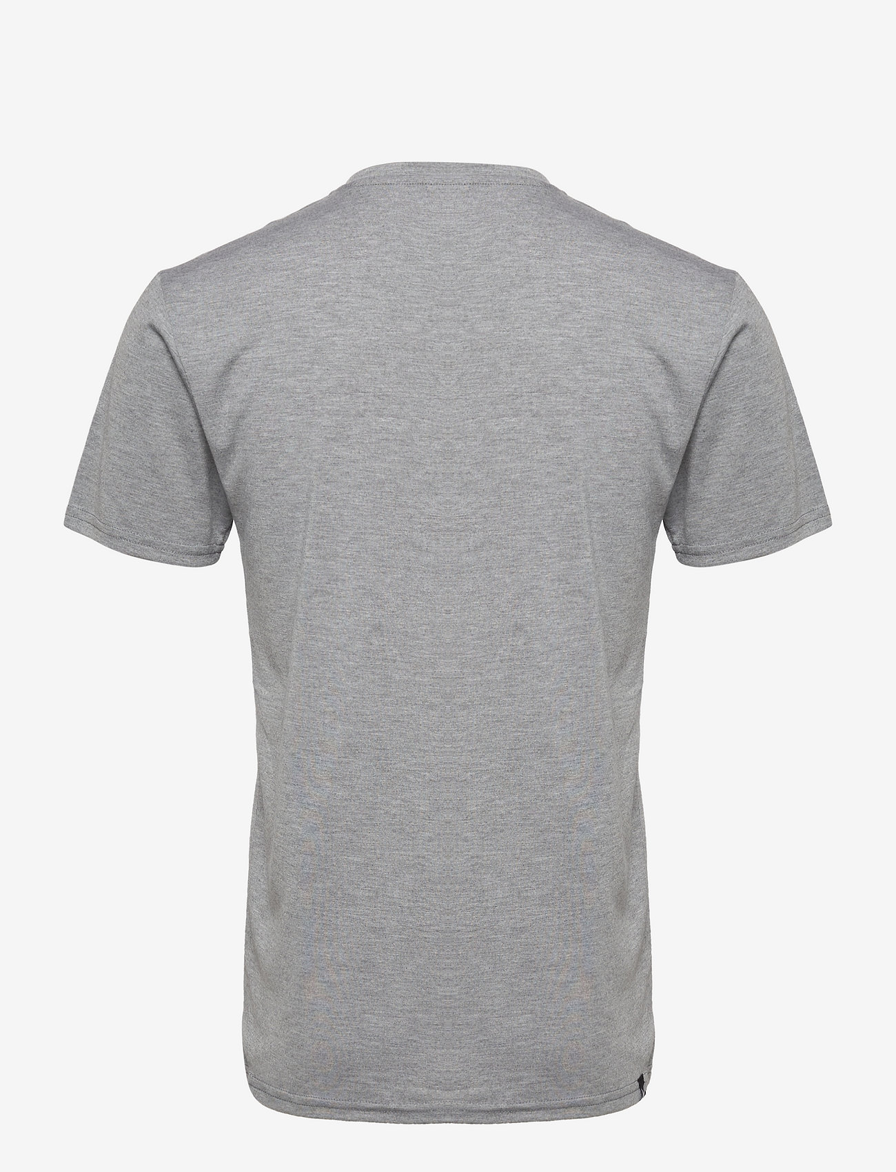 Virtus - Edwardo M S/S Logo Tee - short-sleeved t-shirts - 1038a mid grey mel. - 1