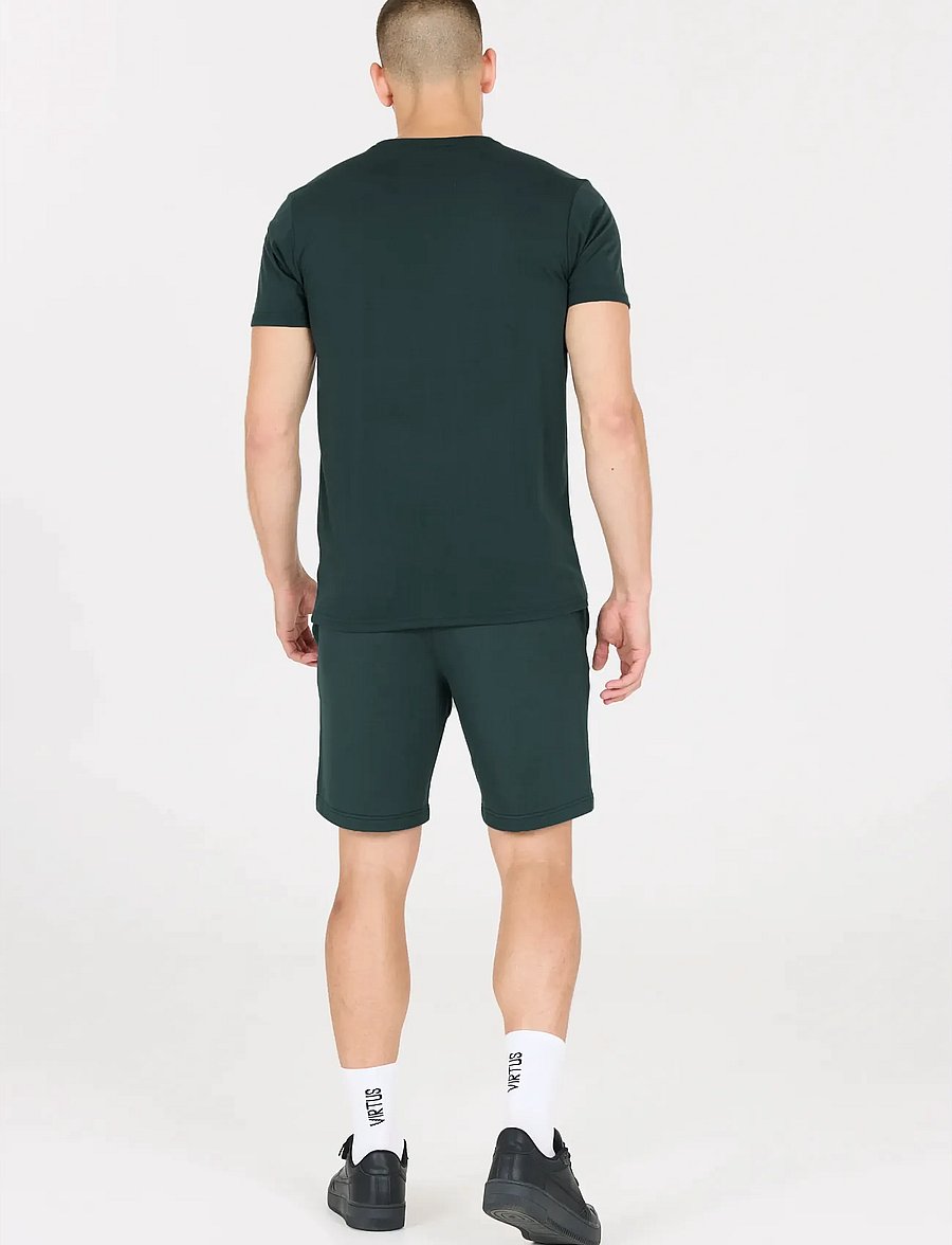 Virtus - Edwardo M S/S Logo Tee - tops & t-shirts - dusty forest - 3