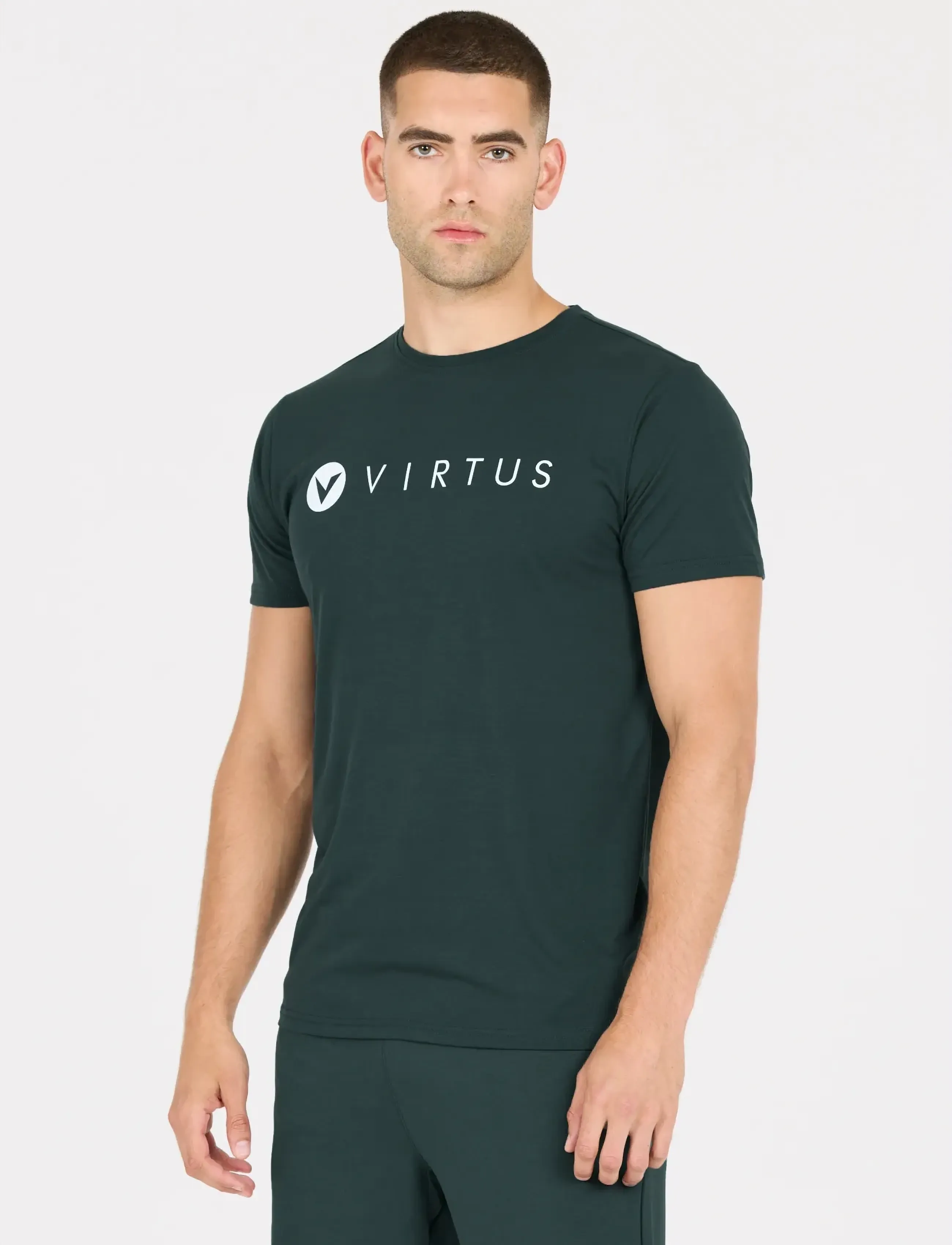 Virtus - Edwardo M S/S Logo Tee - lowest prices - dusty forest - 4