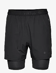 Virtus - Dylan M 2-in-1 Stretch Shorts - lühikesed treeningpüksid - black - 0