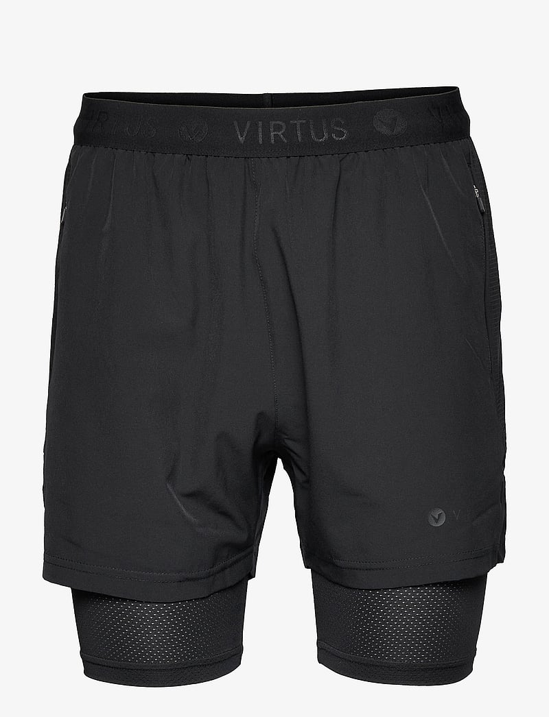 Virtus - Dylan M 2-in-1 Stretch Shorts - træningsshorts - black - 1