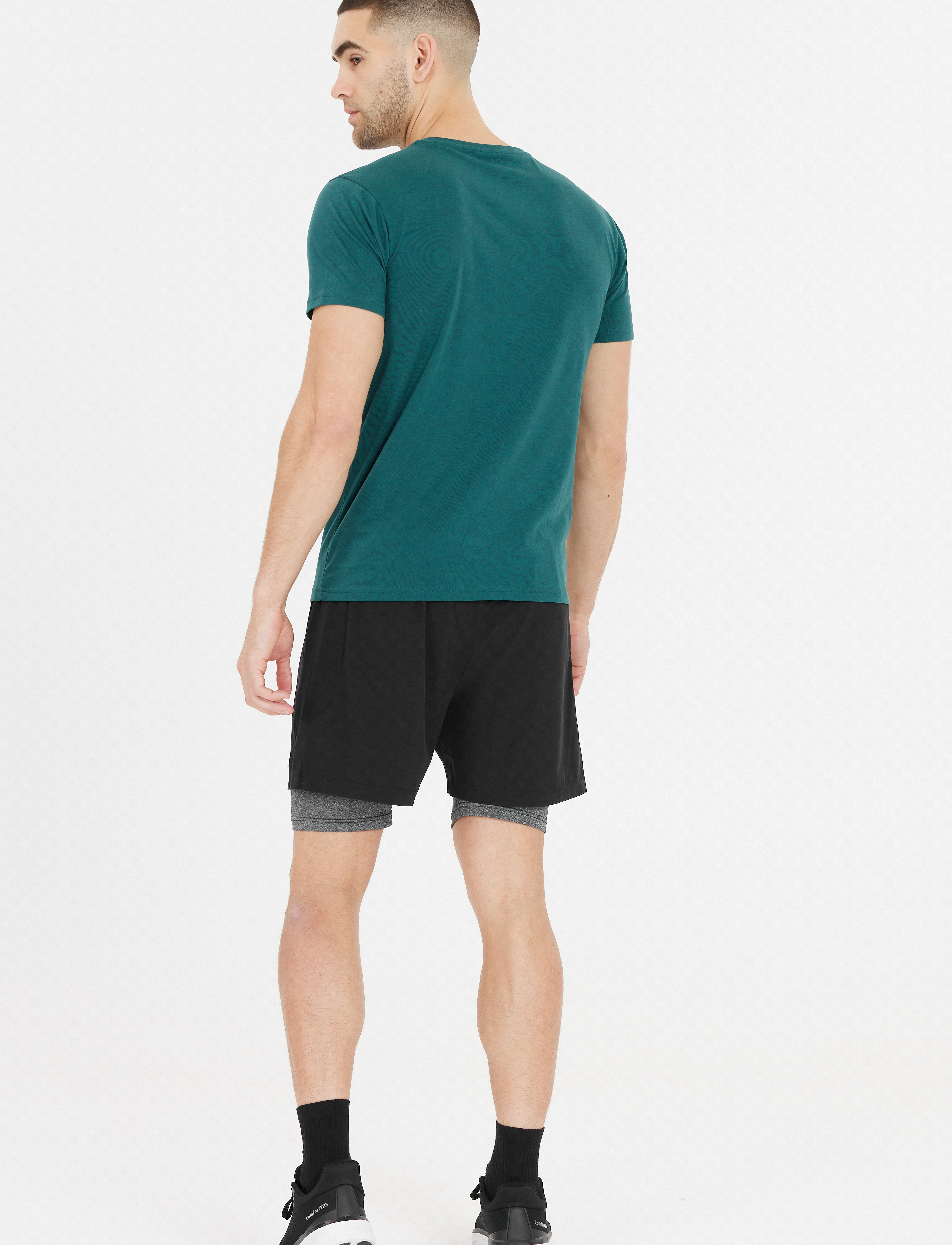 Virtus Dylan M 2-in-1 Stretch Shorts - Tänavastiil - BLACK / black