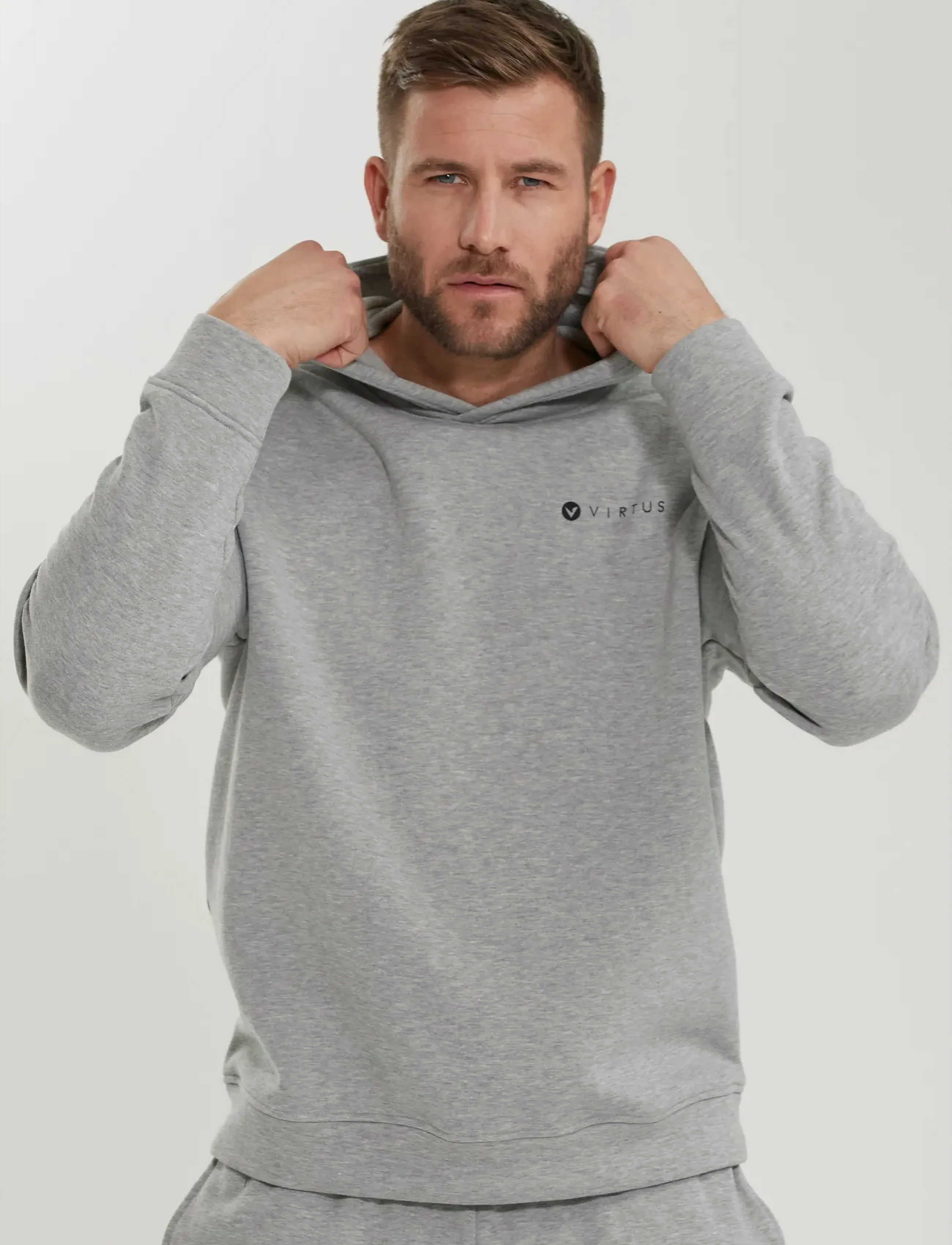 Virtus - Kritow M Hoody - kapuzenpullover - light grey melange - 4