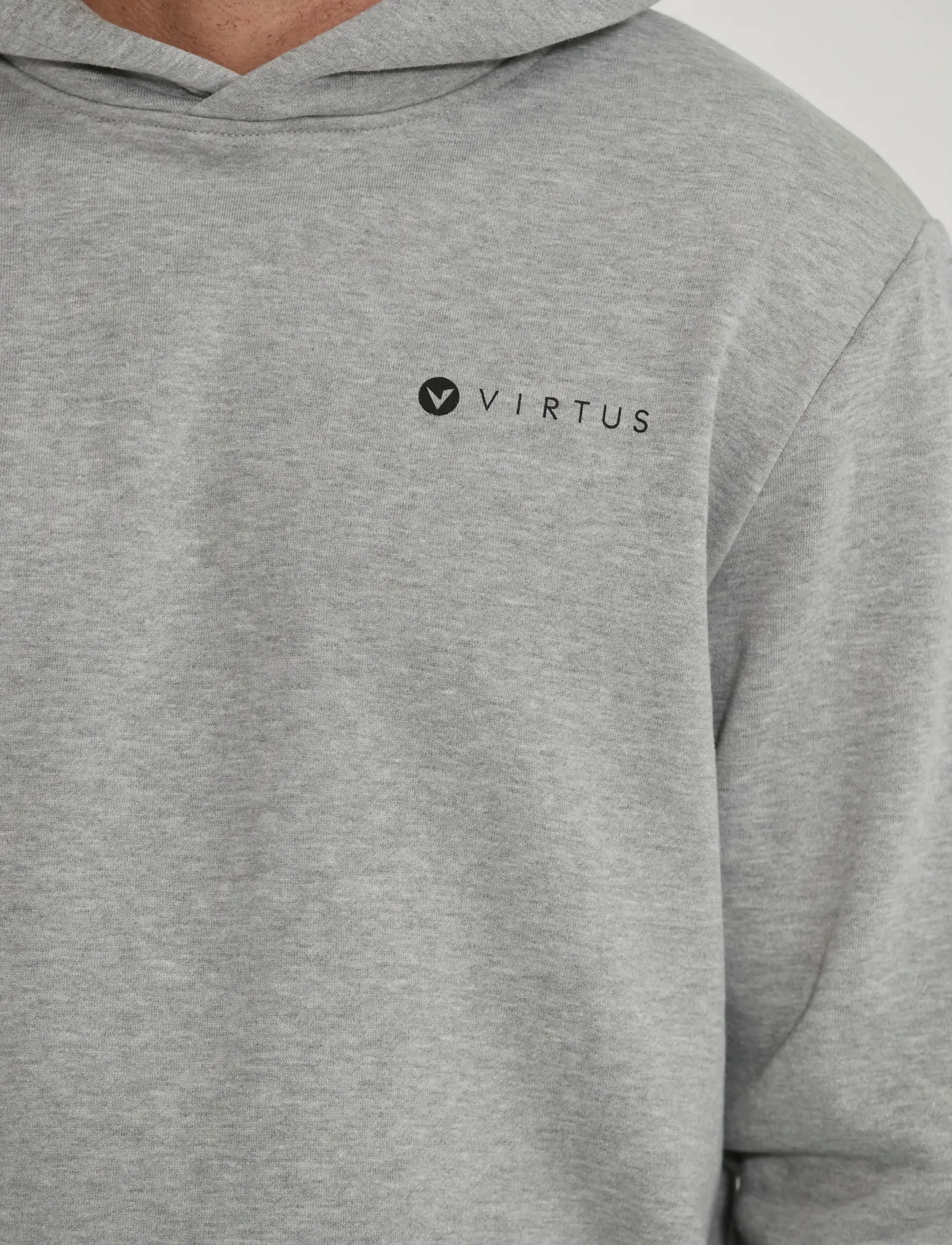 Virtus - Kritow M Hoody - kapuzenpullover - light grey melange - 5